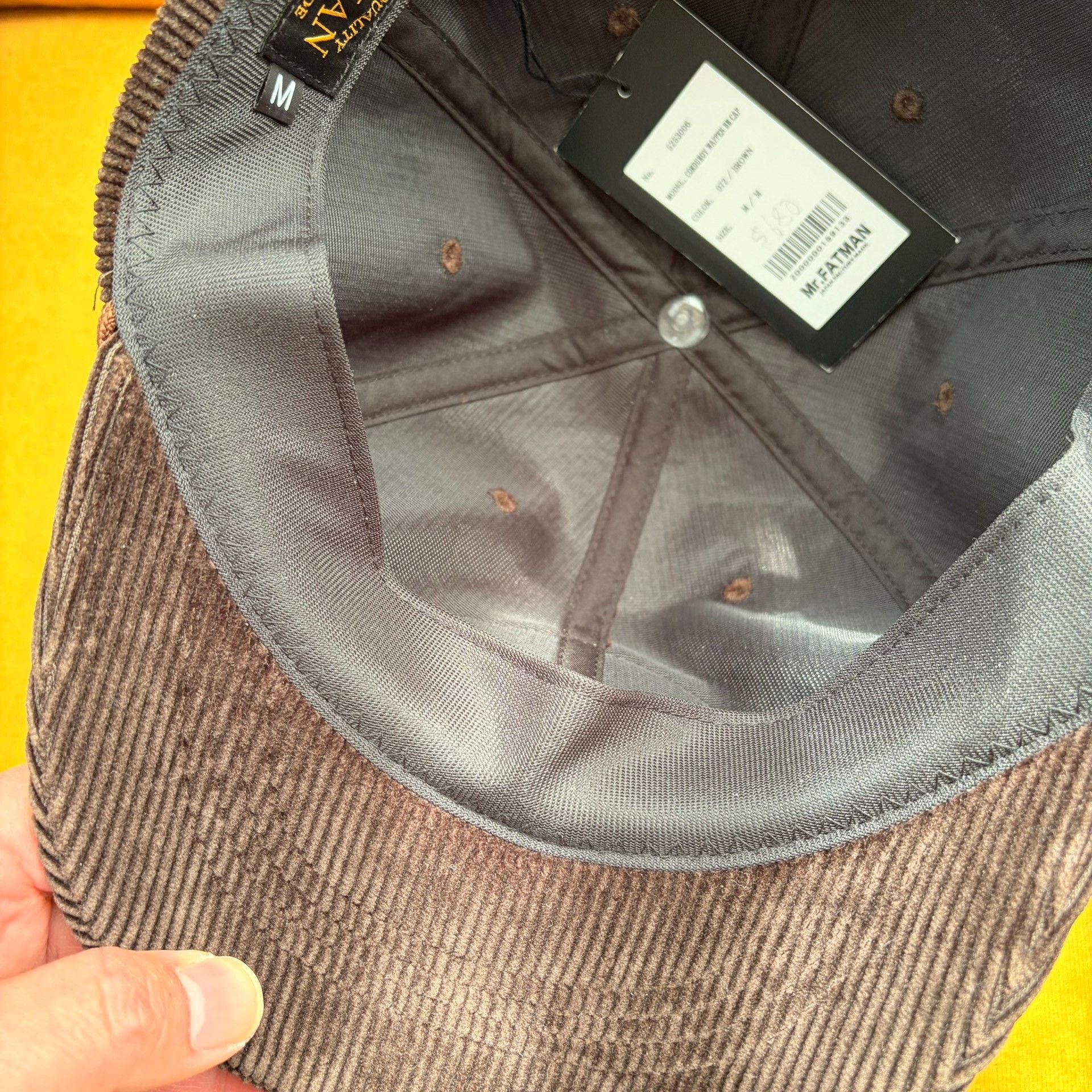 Fat Tokyo Mr.Fatman Corduroy Wappen BB Cap Size ONE SIZE - 9 Thumbnail