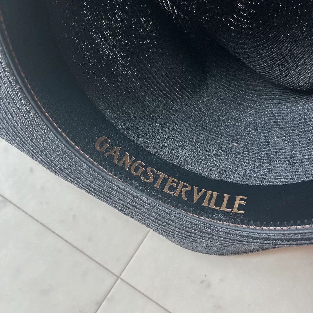 Gangster Doodles Gansterville Skull Motif Panama Hat Size ONE SIZE - 4 Thumbnail