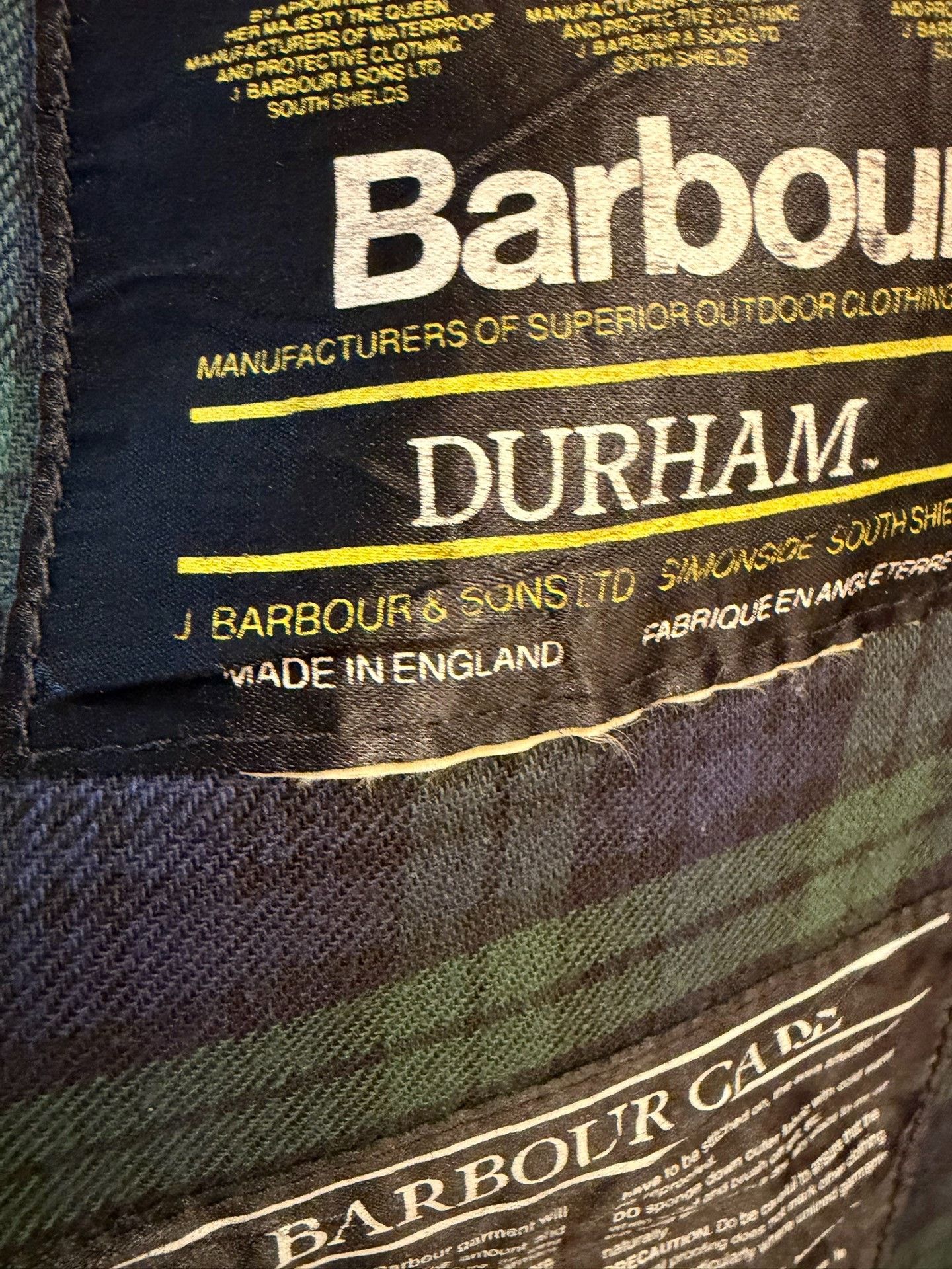 Vintage Vintage Barbour Durdam Wax Jacket Size US M / EU 48-50 / 2 - 6 Thumbnail