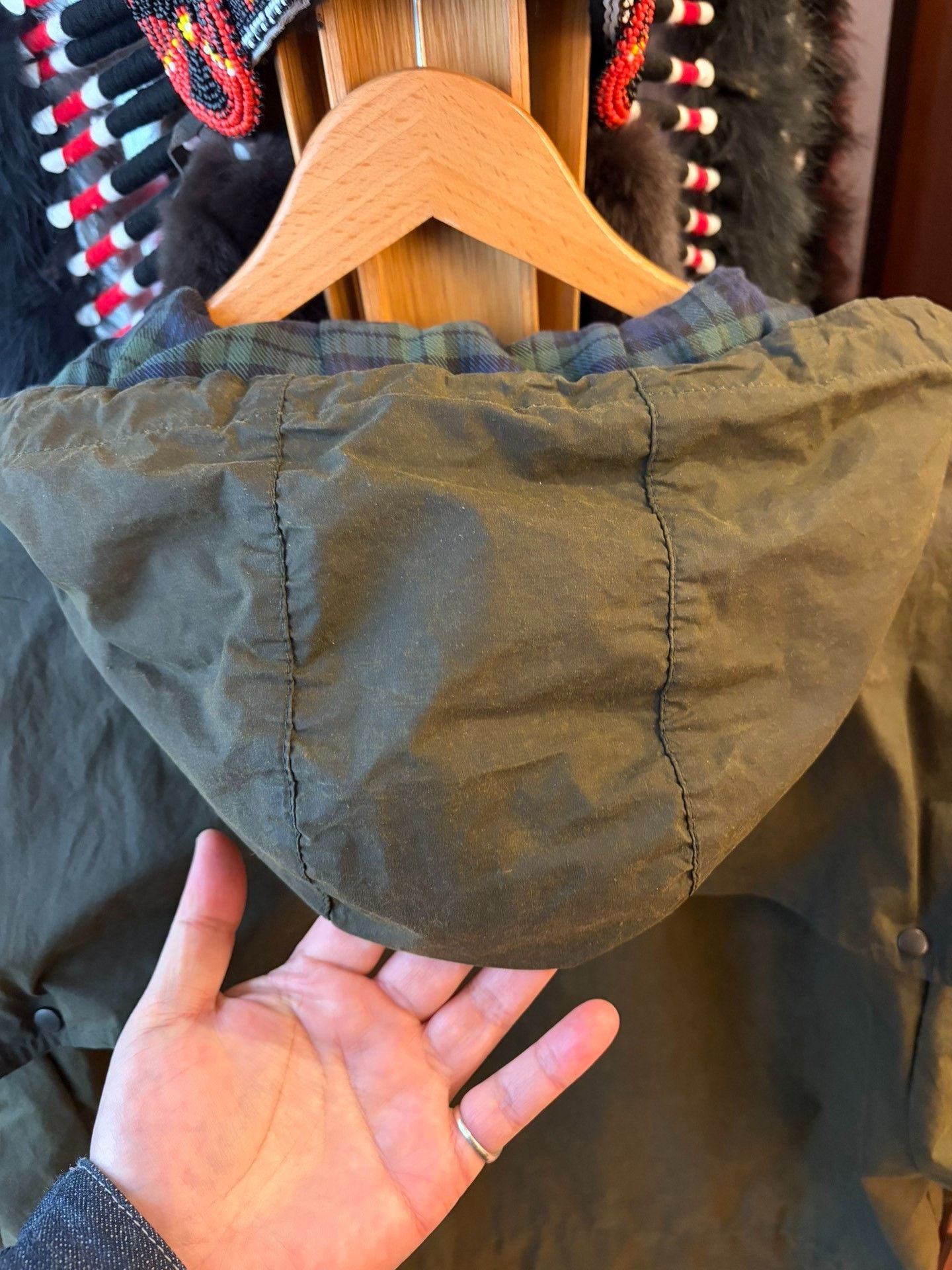 Vintage Vintage Barbour Durdam Wax Jacket Size US M / EU 48-50 / 2 - 7 Thumbnail