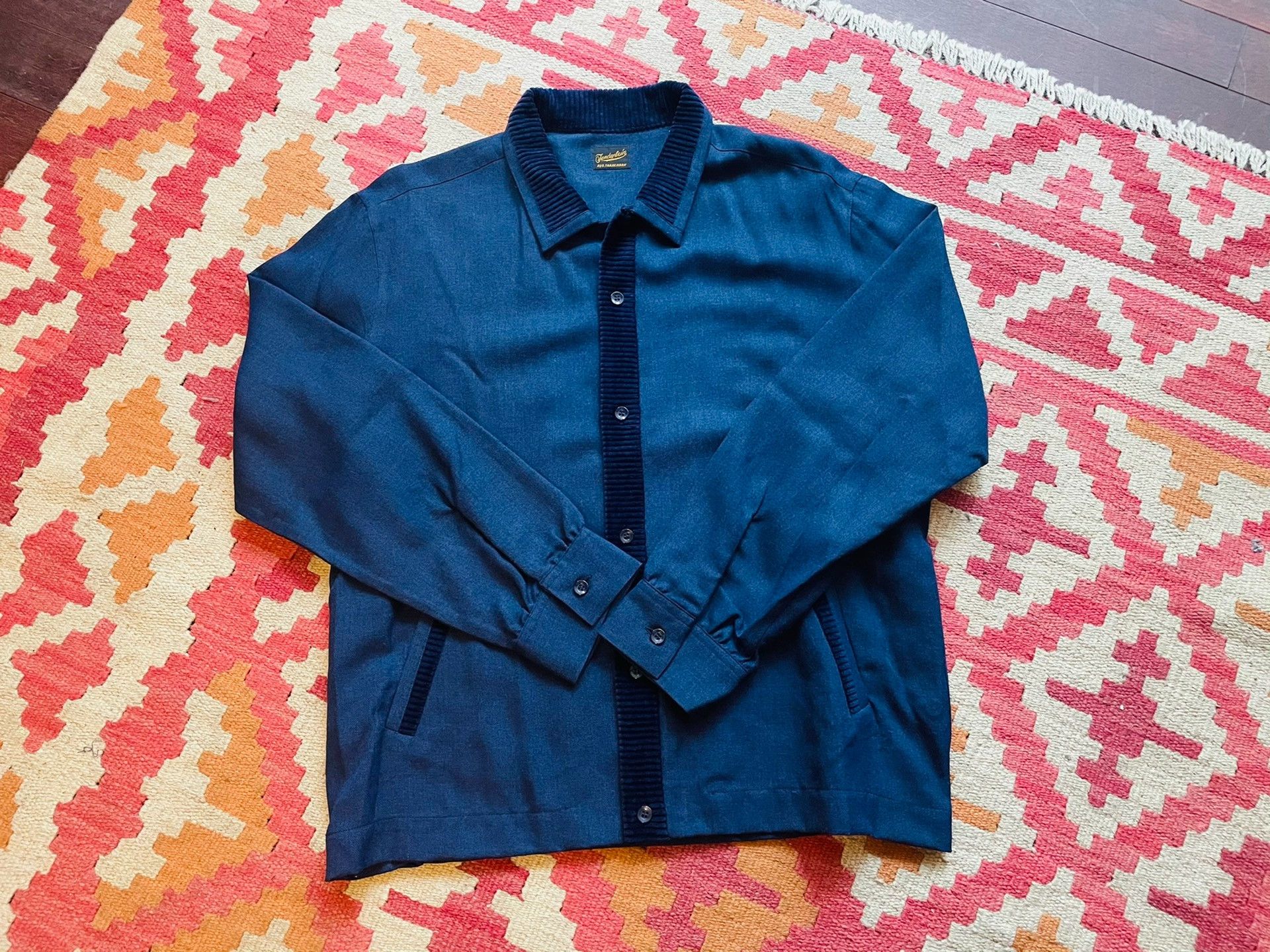 Tenderloin Navy Mexican Gang Shirt Jacket Size US XL / EU 56 / 4 - 2 Thumbnail