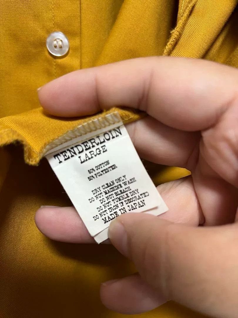 Tenderloin Tenderloin Mustard Yellow Long-Sleeve Work Shirt Size US L / EU 52-54 / 3 - 5 Thumbnail