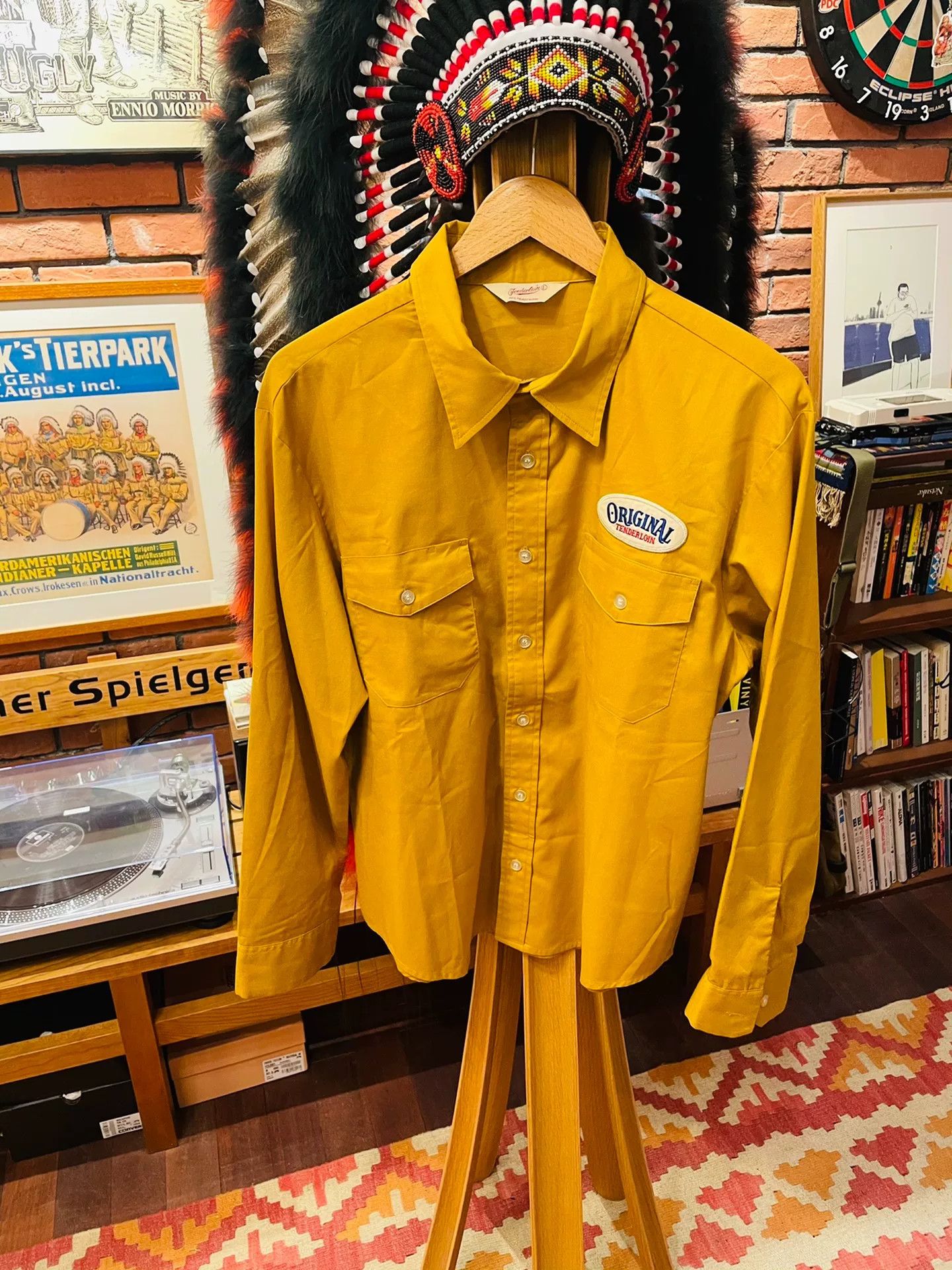 Tenderloin Tenderloin Mustard Yellow Long-Sleeve Work Shirt Size US L / EU 52-54 / 3 - 6 Thumbnail