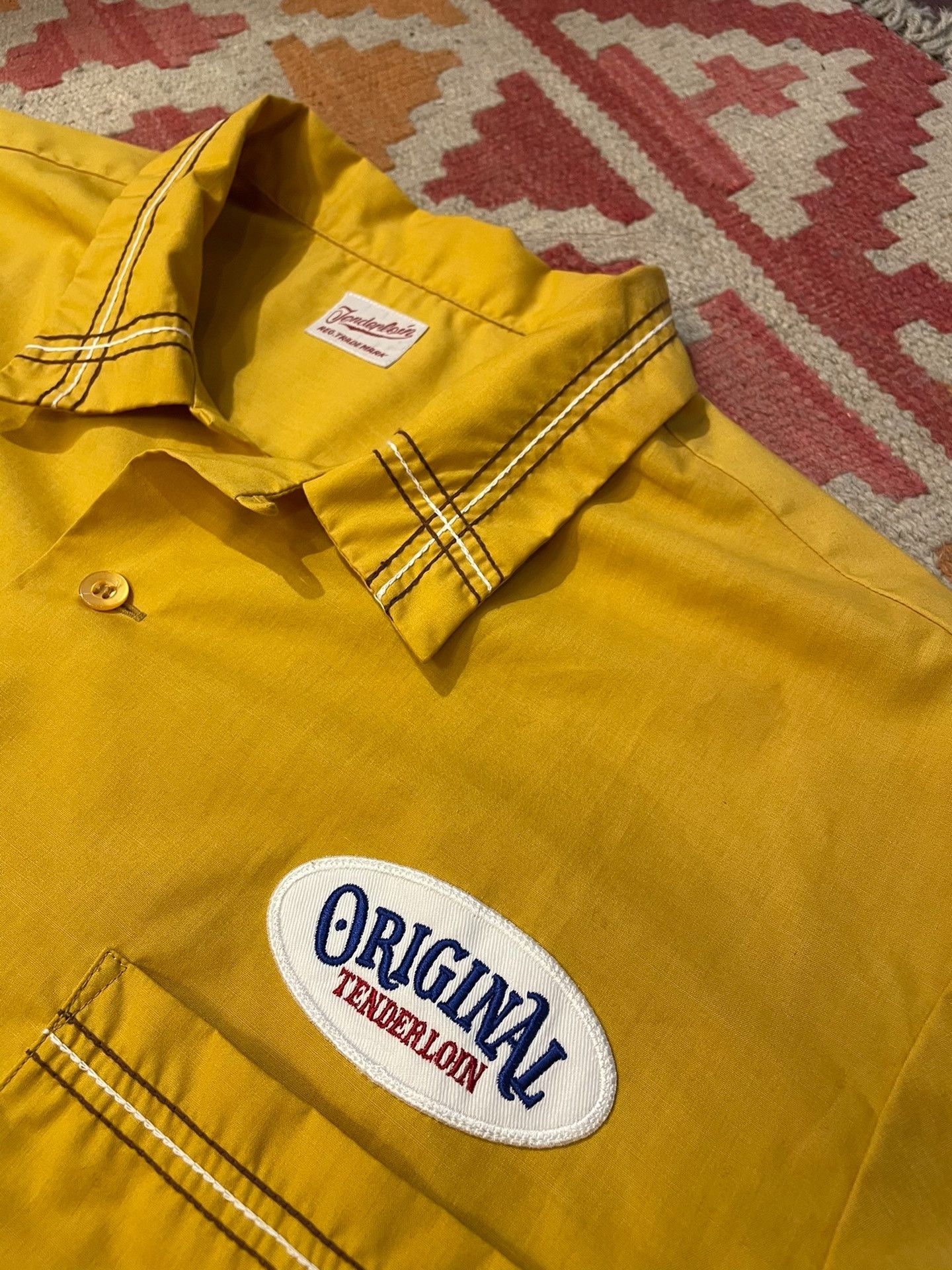 Tenderloin Tenderloin Yellow Short Sleeve Shirt Size US XL / EU 56 / 4 - 3 Thumbnail