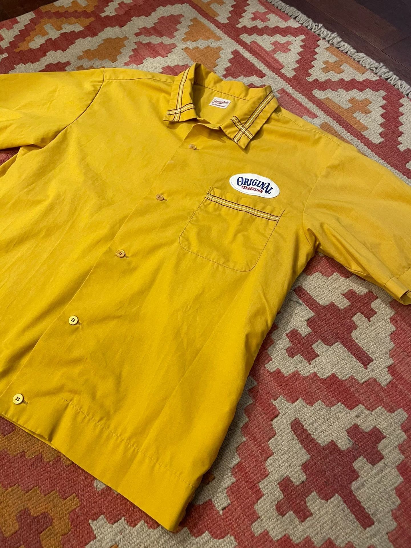 Tenderloin Tenderloin Yellow Short Sleeve Shirt Size US XL / EU 56 / 4 - 2 Thumbnail