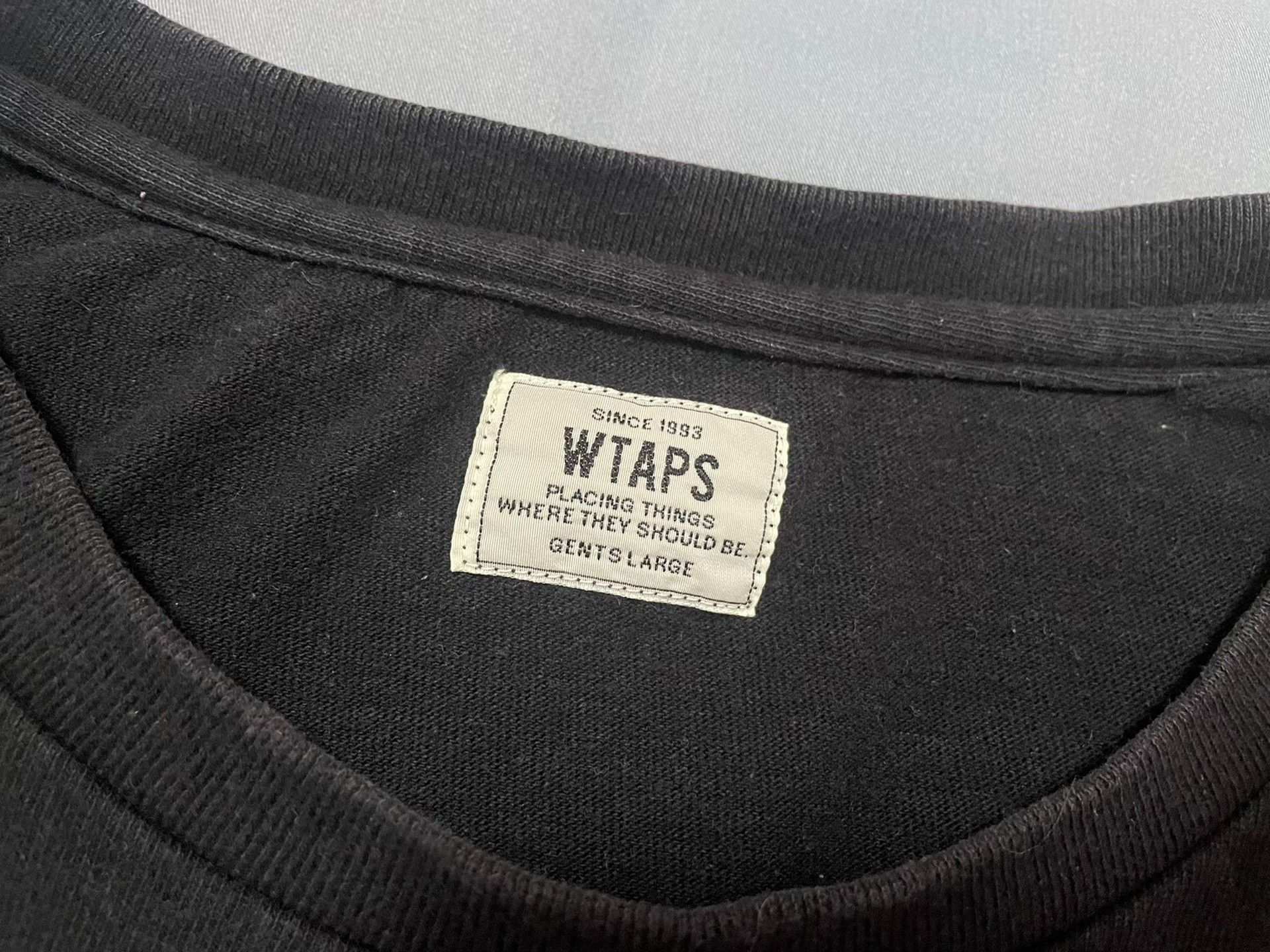 Wtaps Wtaps 171ATDT-CSM07 Design LS Black Pullover Size US L / EU 52-54 / 3 - 5 Thumbnail