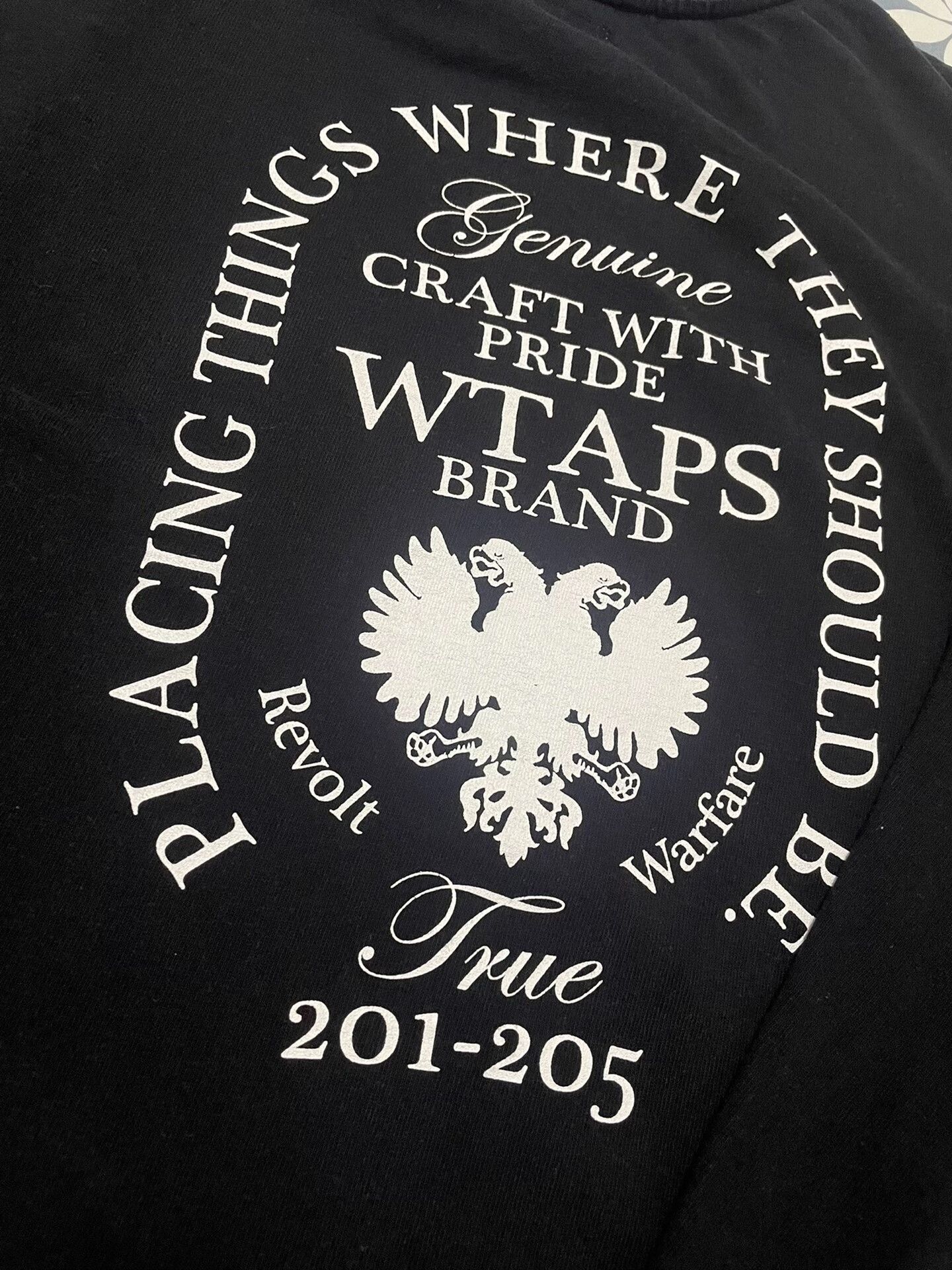 Wtaps Wtaps 171ATDT-CSM07 Design LS Black Pullover Size US L / EU 52-54 / 3 - 2 Thumbnail
