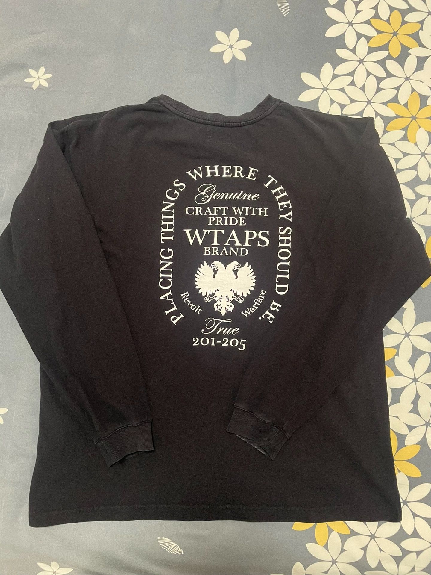 Wtaps Wtaps 171ATDT-CSM07 Design LS Black Pullover Size US L / EU 52-54 / 3 - 3 Thumbnail