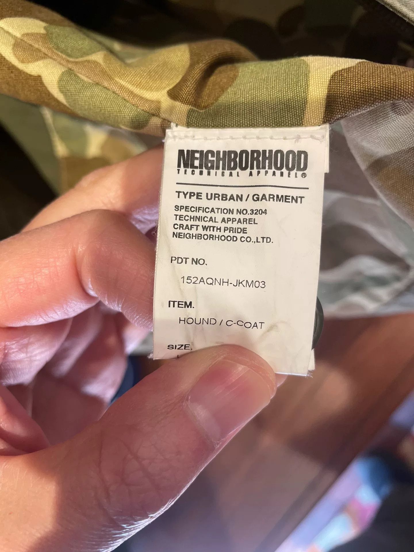 Neighborhood Neighborhood Mid-Length Hunting Jacket Size US L / EU 52-54 / 3 - 9 Thumbnail