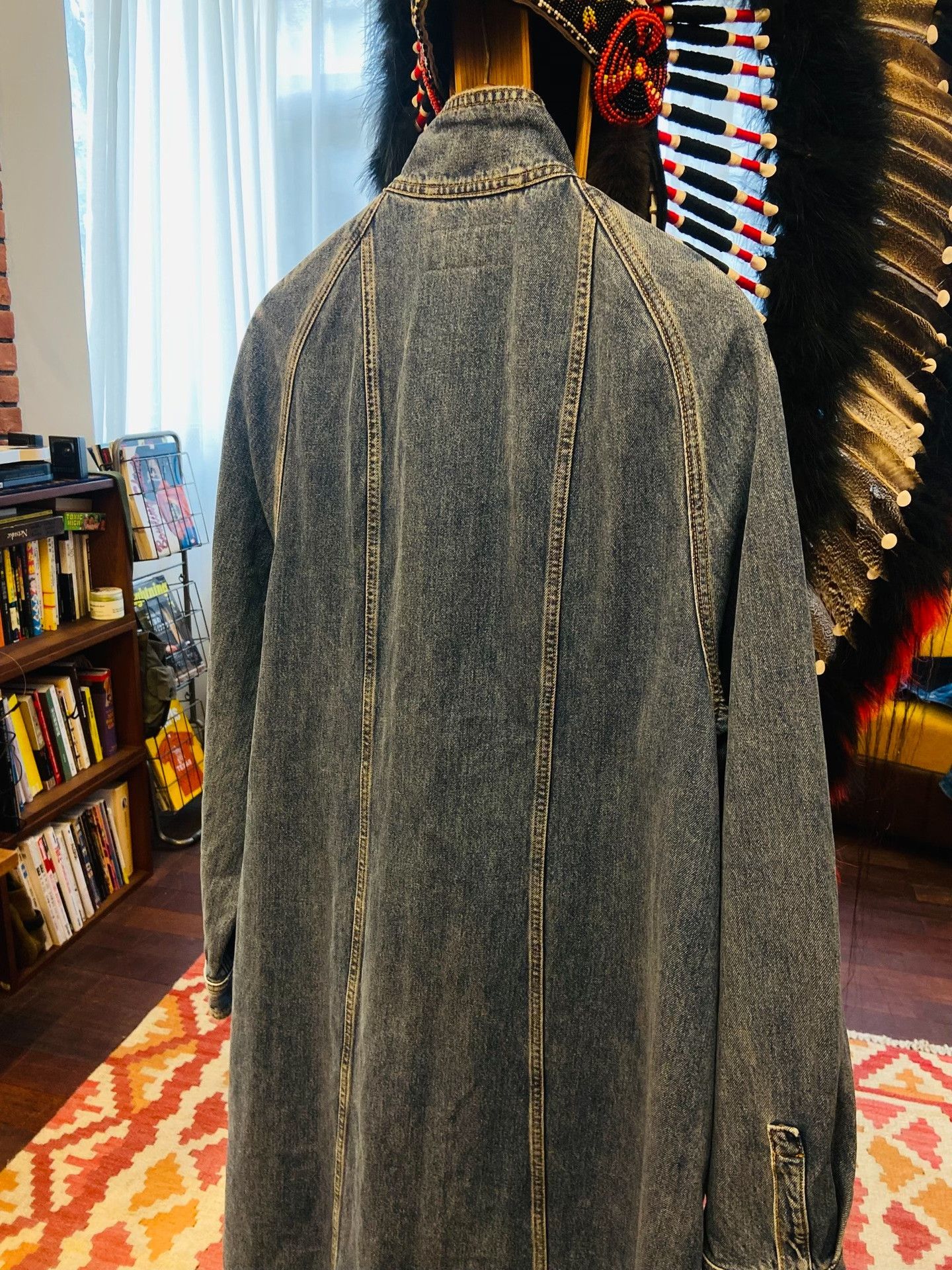 JW Anderson J.W.Anderson Mid-Length Denim Jacket Size XXS / US 00 / IT 34 - 2 Thumbnail