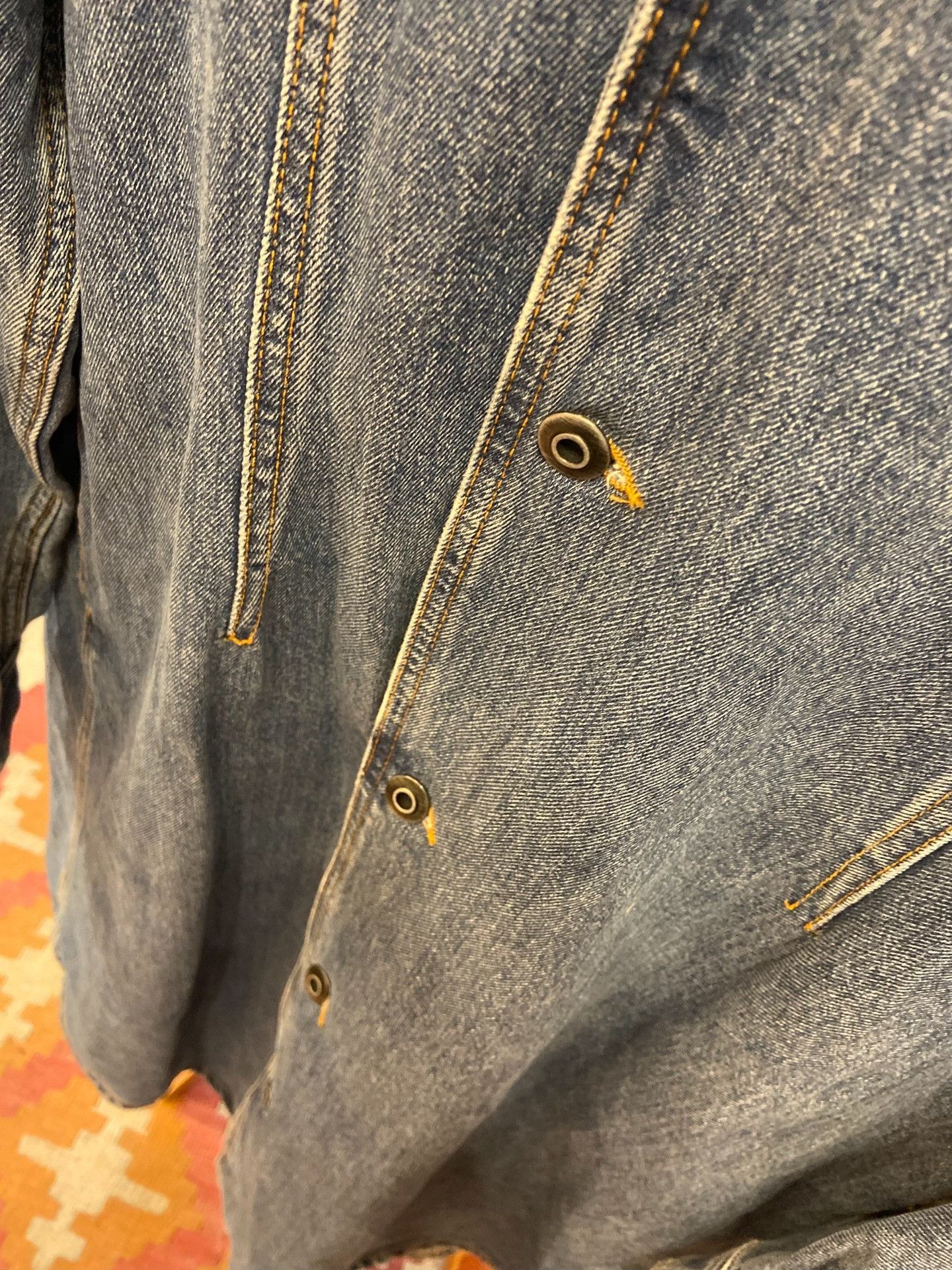JW Anderson J.W.Anderson Mid-Length Denim Jacket Size XXS / US 00 / IT 34 - 5 Thumbnail