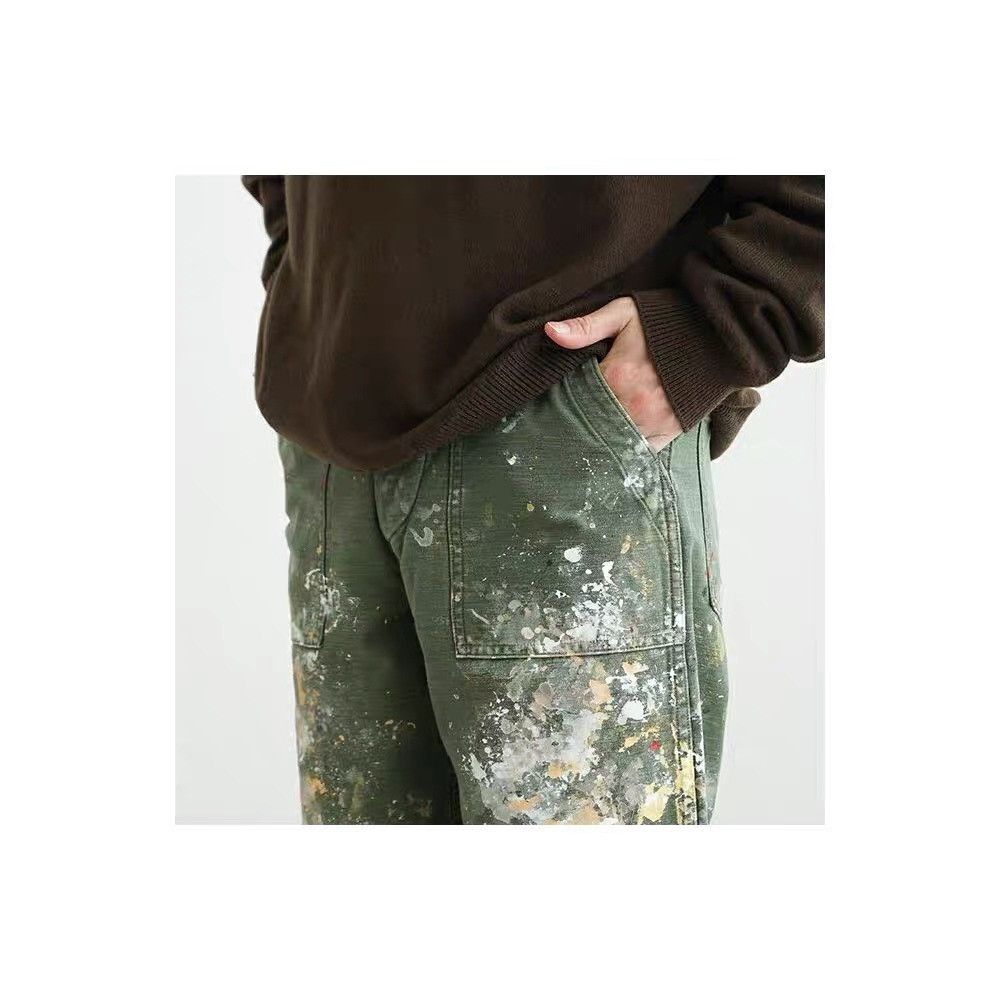 Orslow Orslow US Army Fatigue Pants Splatter OG107 Size US 32 / EU 48 - 8 Thumbnail