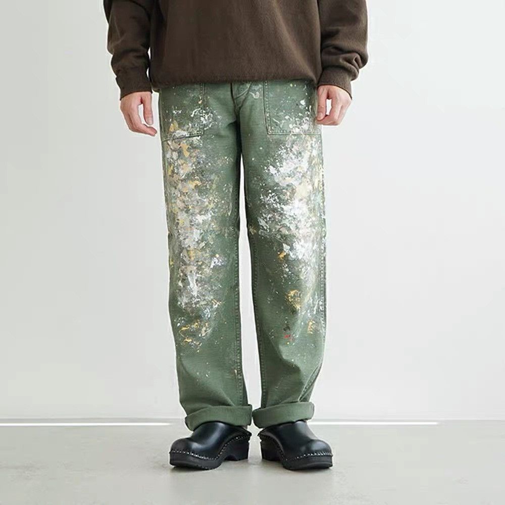 Orslow Orslow US Army Fatigue Pants Splatter OG107 Size US 32 / EU 48 - 4 Thumbnail