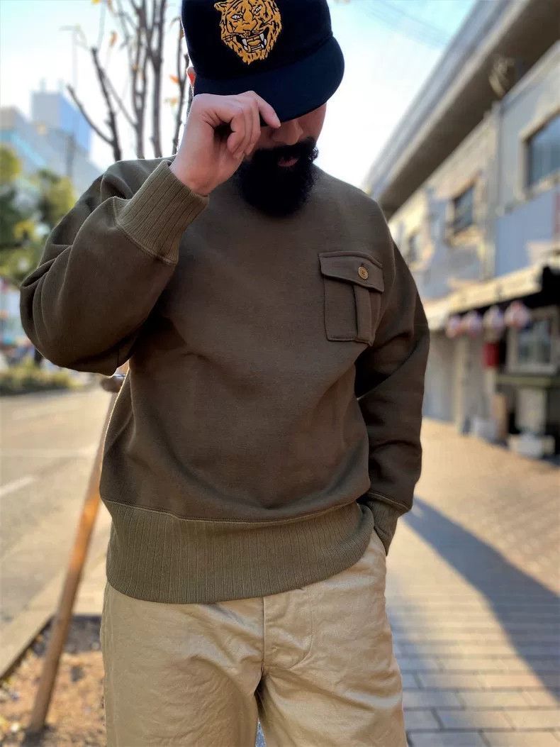 The Real McCoy's The Real Mccoy's Military Pocket Sweater Size US L / EU 52-54 / 3 - 8 Thumbnail