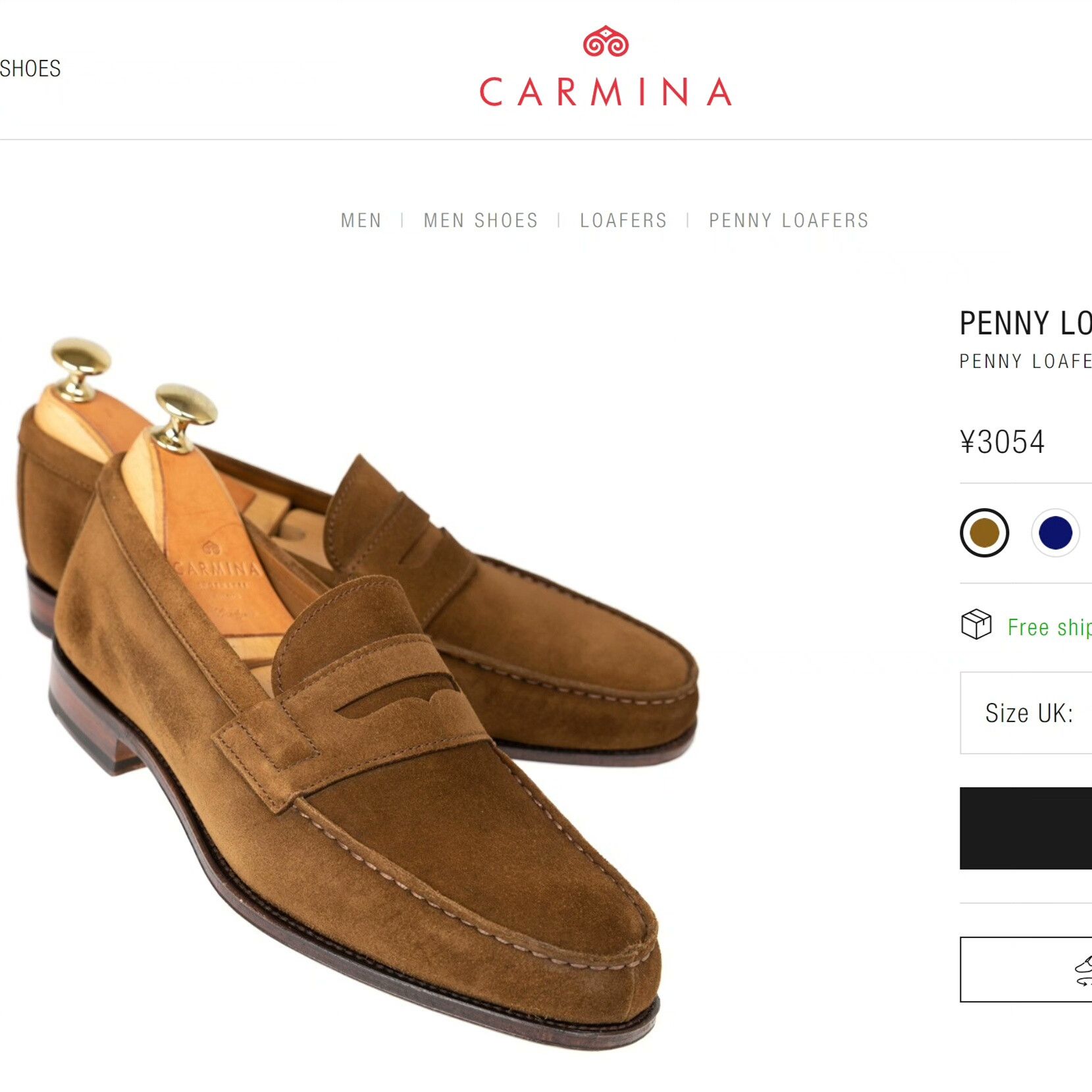Carmina CARMINA Penny Loafer Snuff Suede UK10 Size US 12 / EU 45 - 9 Thumbnail