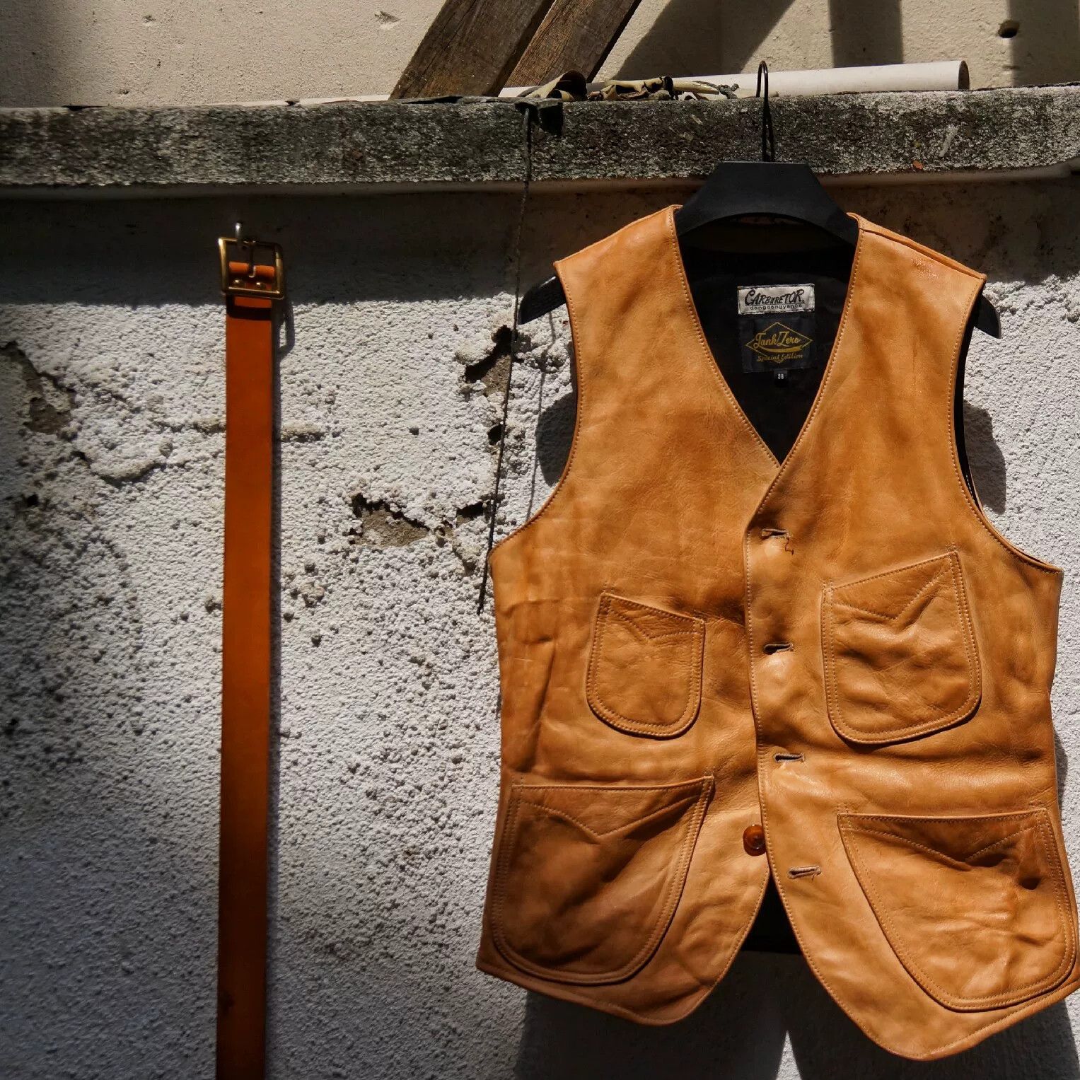 Buco Vegetable-Tanned Cowhide Work Vest Size US M / EU 48-50 / 2 - 10 Thumbnail