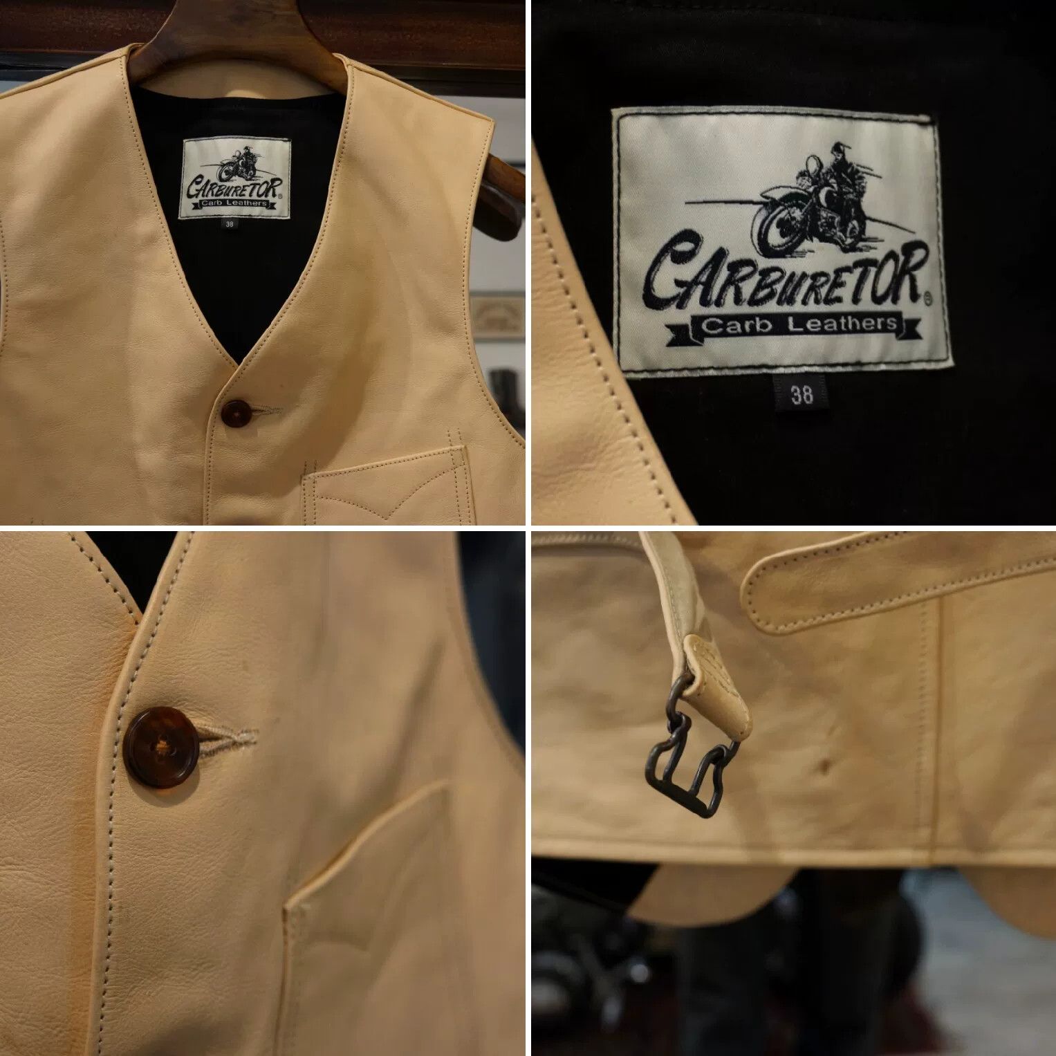 Buco Vegetable-Tanned Cowhide Work Vest Size US M / EU 48-50 / 2 - 7 Thumbnail