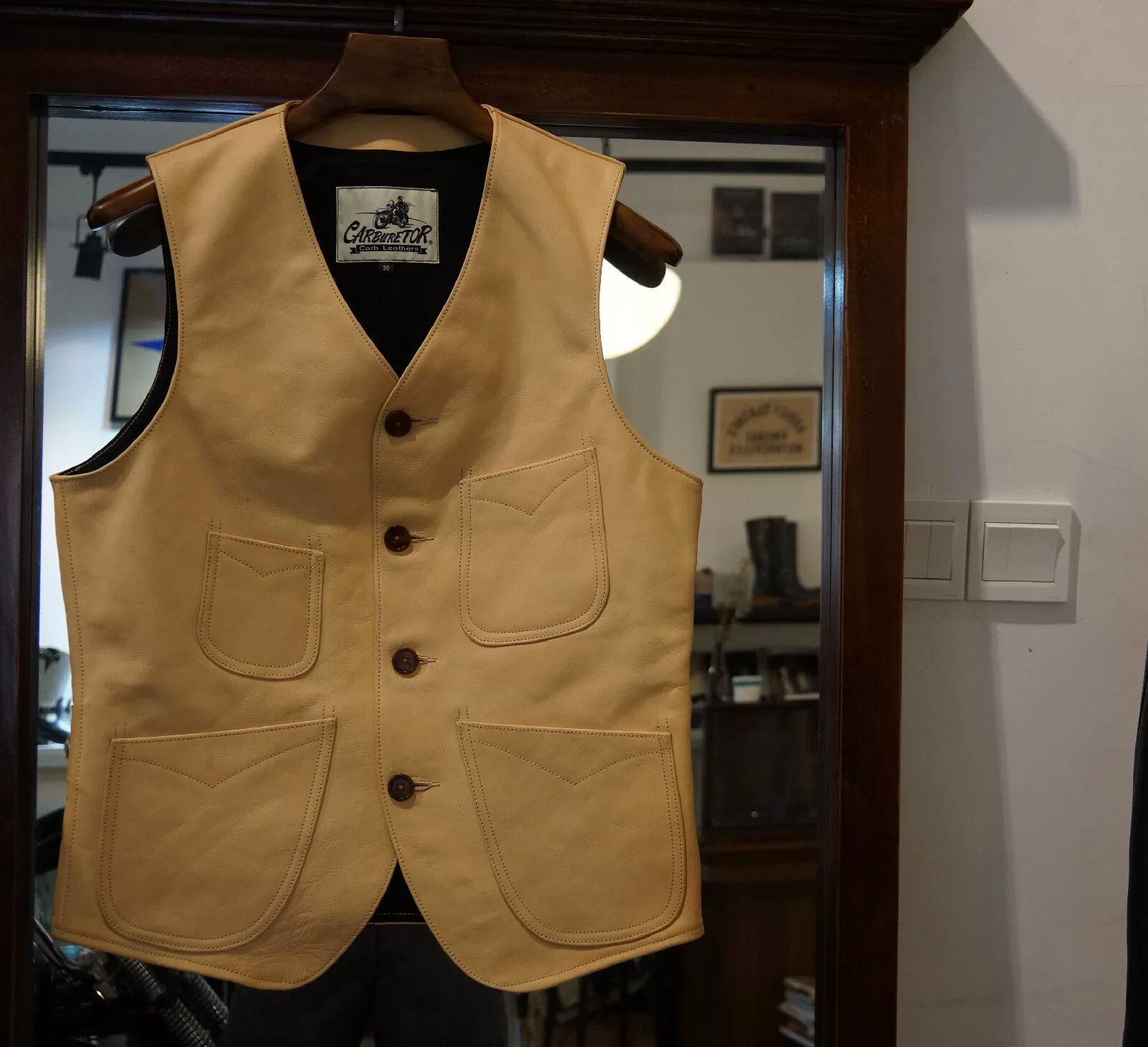 Buco Vegetable-Tanned Cowhide Work Vest Size US M / EU 48-50 / 2 - 4 Thumbnail
