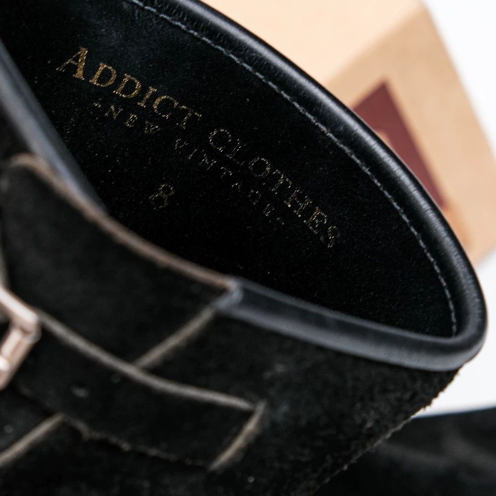ADDICT ADDICT Engineer Boots Nubuck Leather Black 8 Size US 8 / EU 41 - 6 Thumbnail