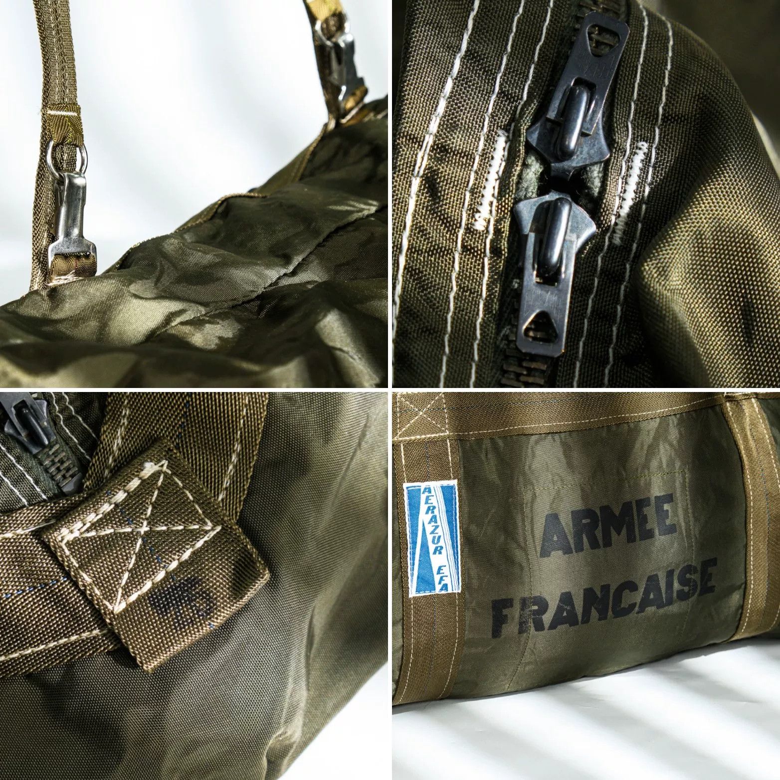 Other Vintage French Air Force Parachute Nylon Bag Size ONE SIZE - 8 Thumbnail