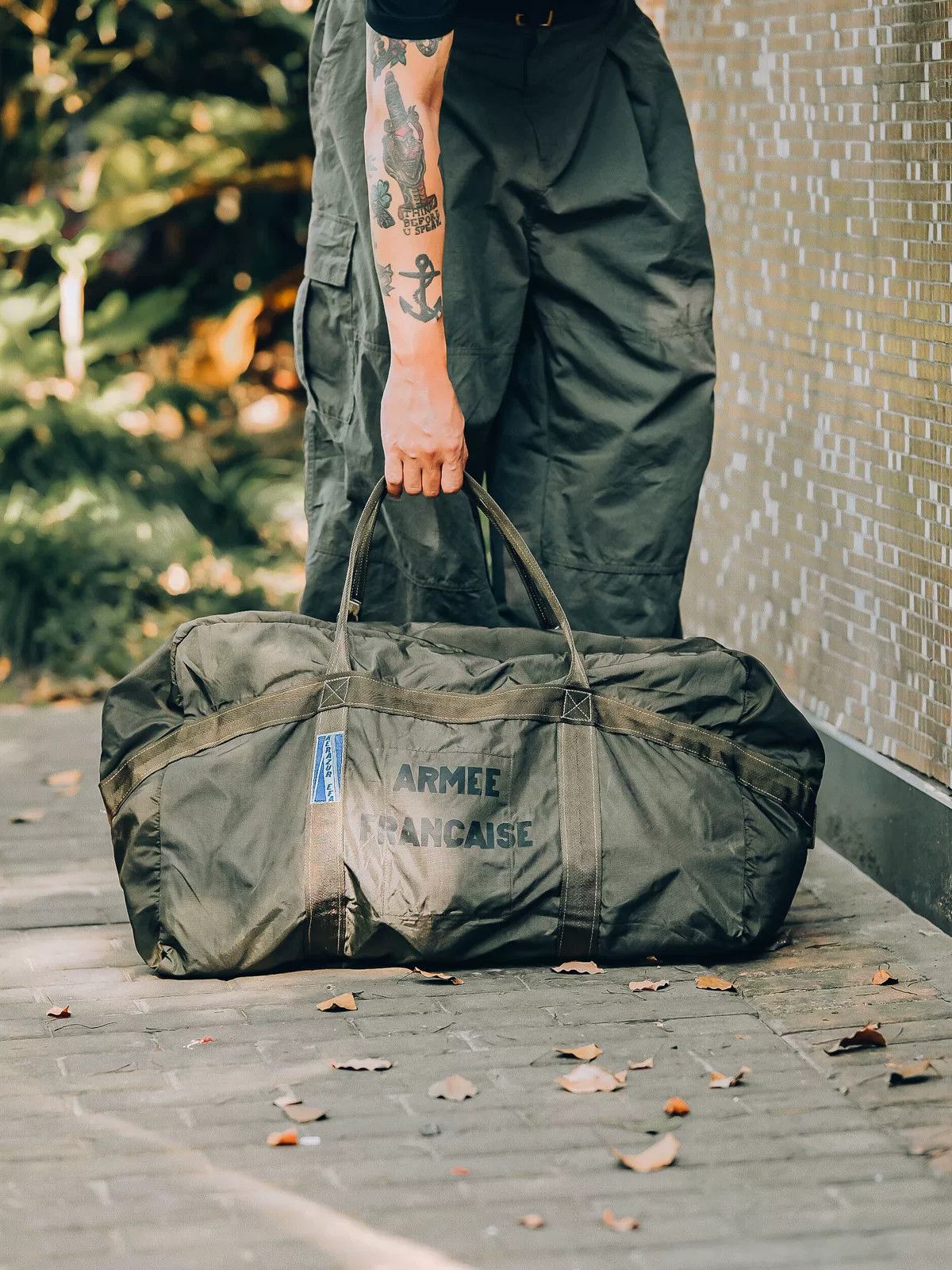 Other Vintage French Air Force Parachute Nylon Bag Size ONE SIZE - 3 Thumbnail