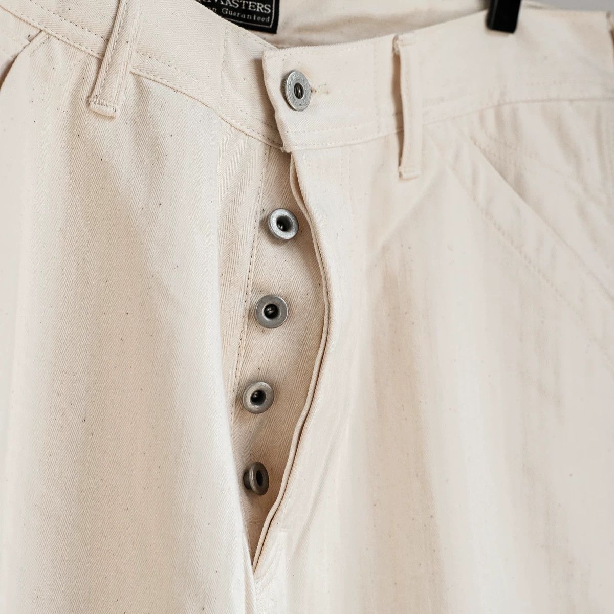 SOFTMACHINE WEAR MASTER LOT.653 Beige Herringbone Work Pants Size US 26 / EU 42 - 5 Thumbnail