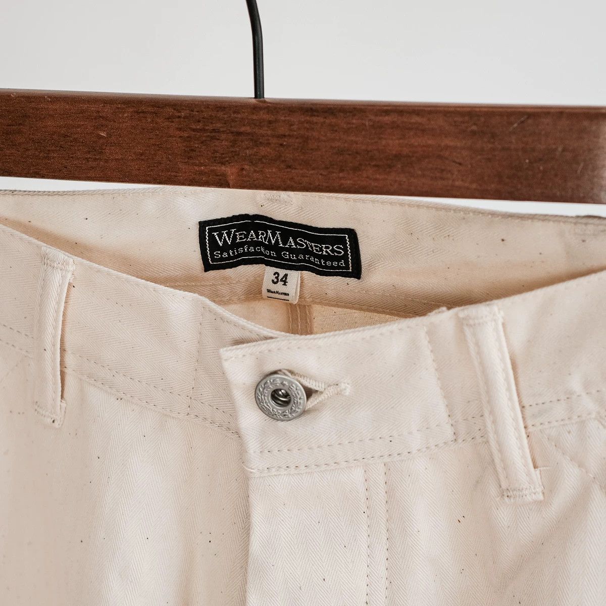 SOFTMACHINE WEAR MASTER LOT.653 Beige Herringbone Work Pants Size US 26 / EU 42 - 4 Thumbnail
