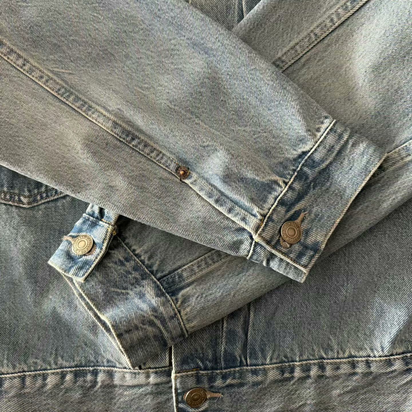 LVC Levi's LVC 507XX Washed Denim Jacket Size US XXS / EU 40 - 6 Thumbnail
