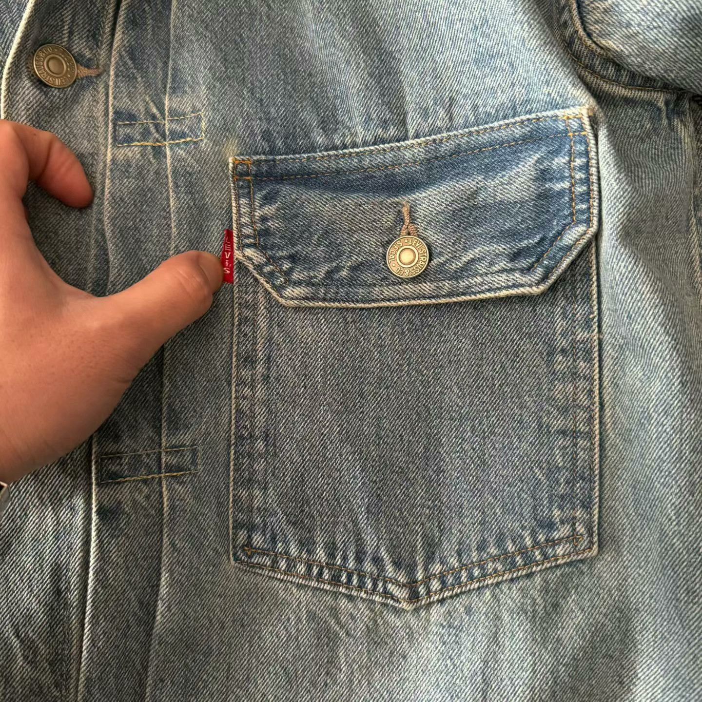 LVC Levi's LVC 507XX Washed Denim Jacket Size US XXS / EU 40 - 5 Thumbnail