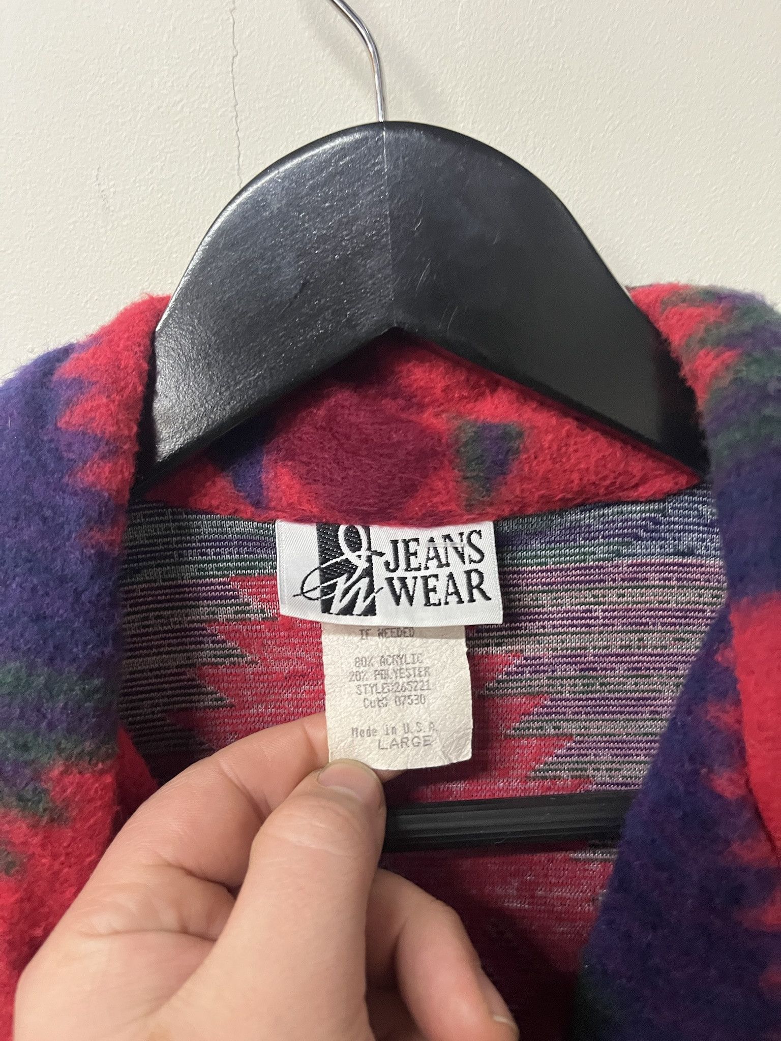 Pendleton × Vintage Vintage 1990s Aztec Patterned Navajo Fleece Sweatshirt Jacket Size L Size US L / EU 52-54 / 3 - 2 Thumbnail