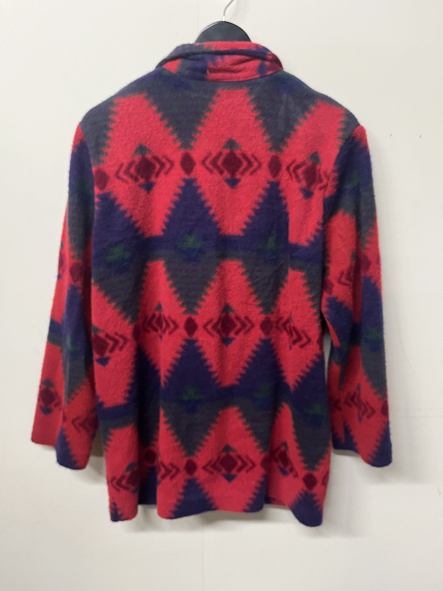 Pendleton × Vintage Vintage 1990s Aztec Patterned Navajo Fleece Sweatshirt Jacket Size L Size US L / EU 52-54 / 3 - 4 Thumbnail