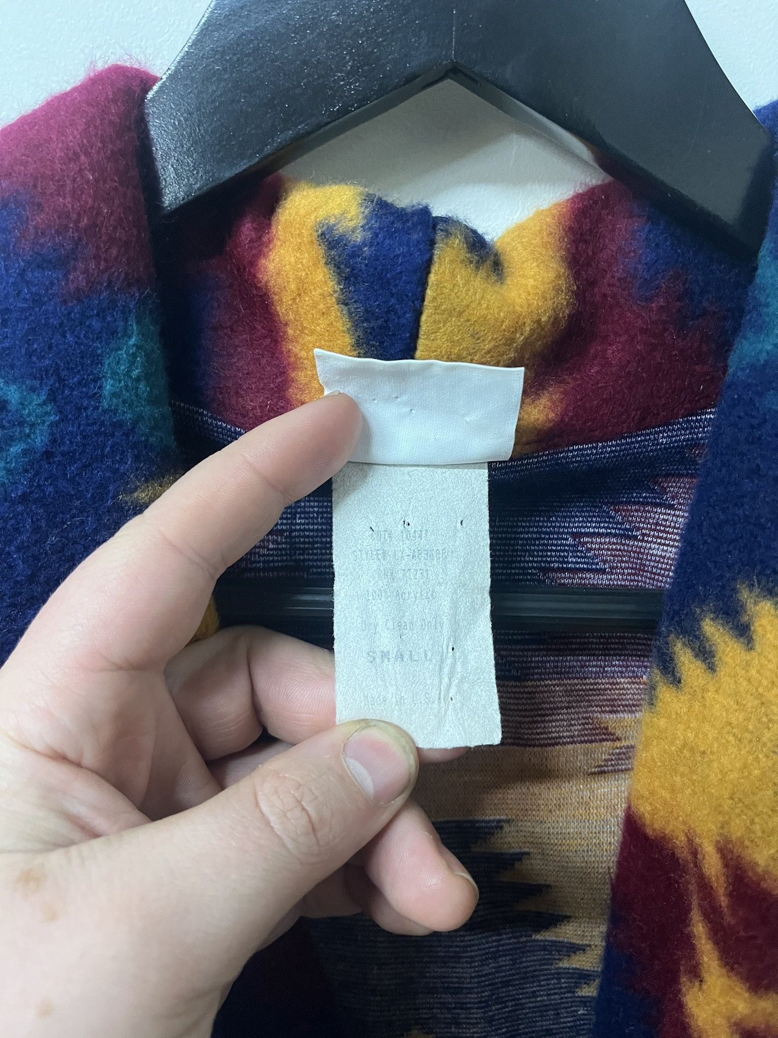 Pendleton × Vintage Vintage 1990s Patterned Fleece Jacket Size S Size US S / EU 44-46 / 1 - 3 Thumbnail