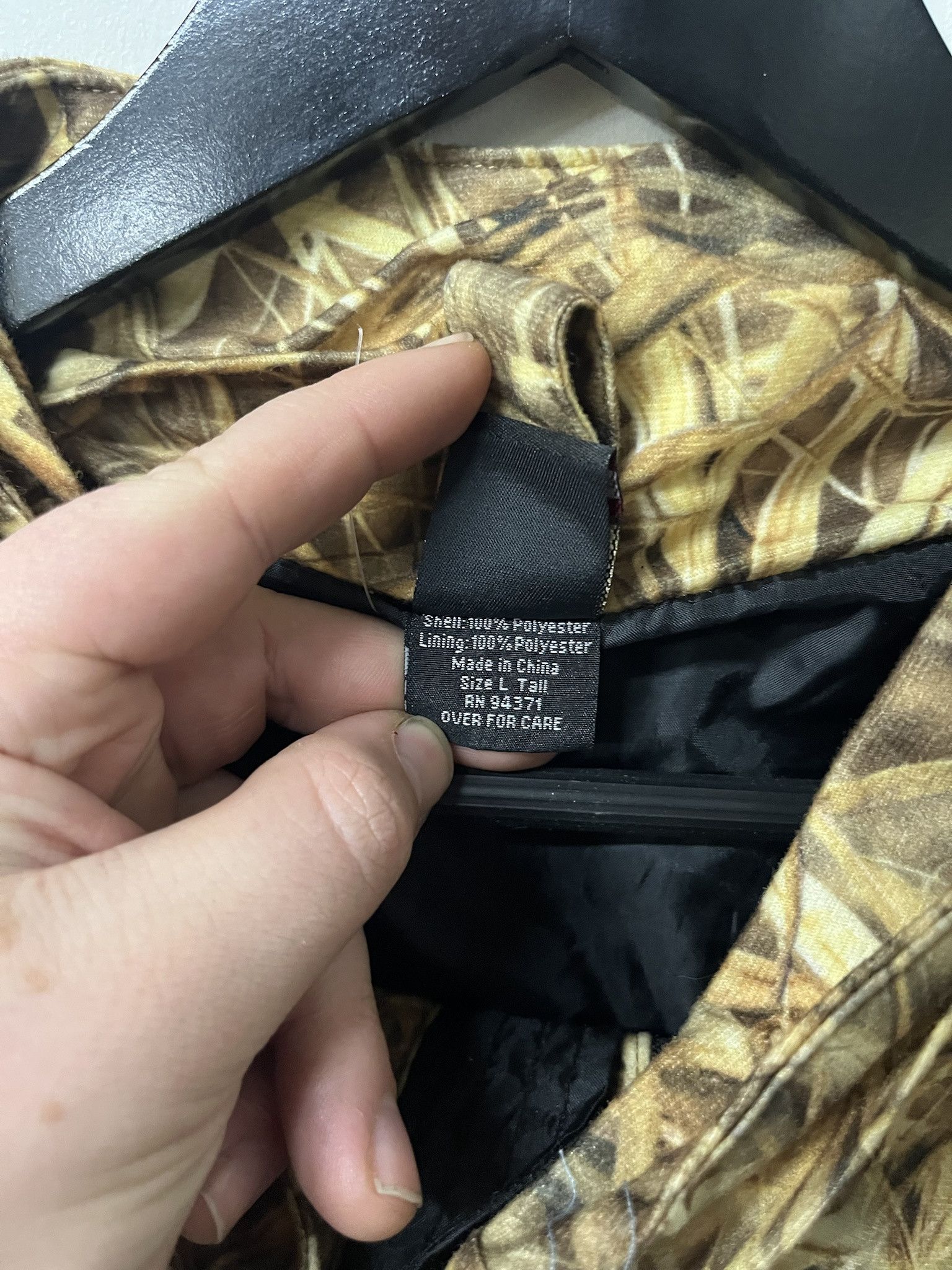 Vintage Vintage 1990s Outside Edge Reed Camo Hunting Light Jacket Windbreaker Size L Tall Size US L / EU 52-54 / 3 - 3 Thumbnail