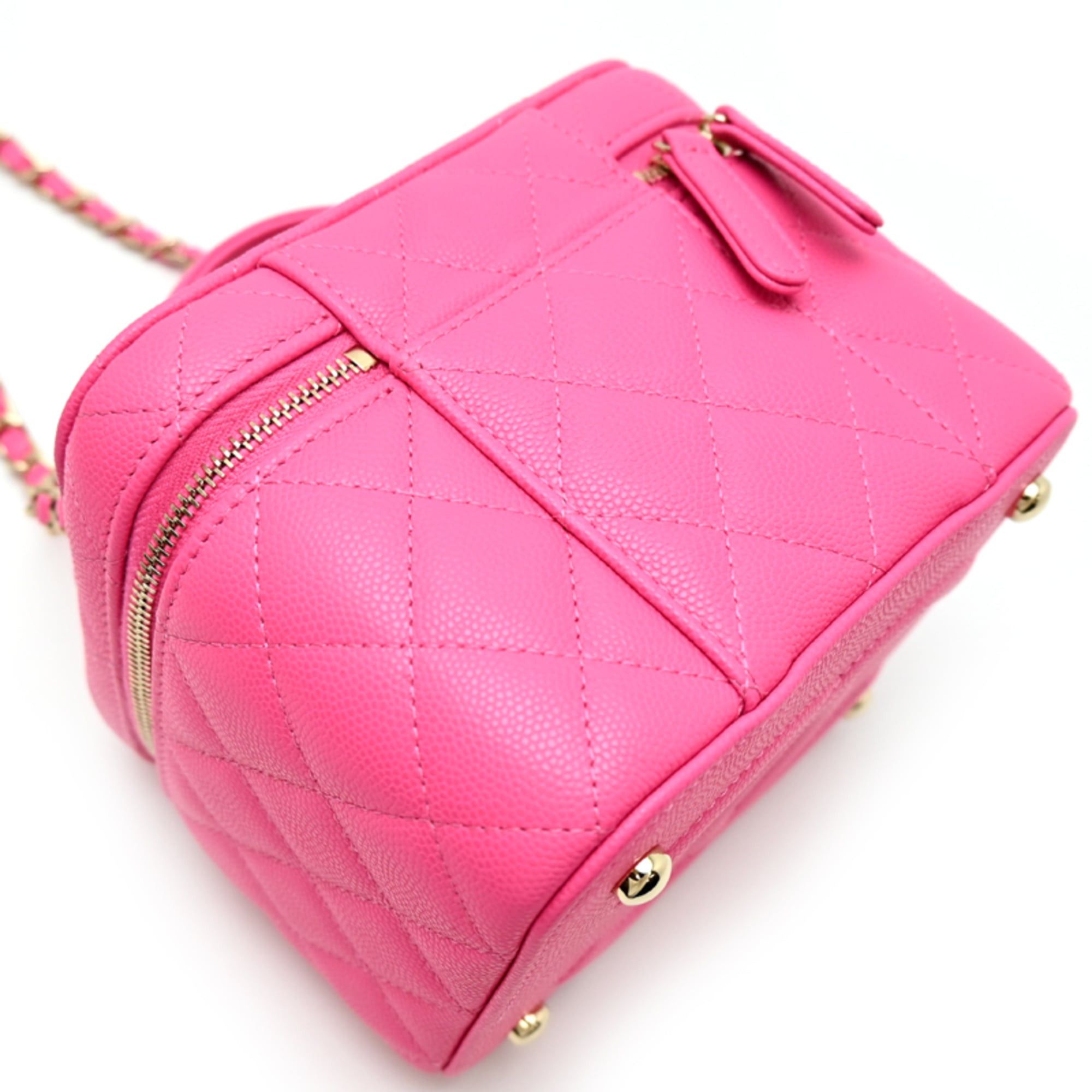 Chanel Chanel Matelassé Vanity Shoulder Bag for Women, Caviar Leather, Pink Size ONE SIZE - 4 Thumbnail