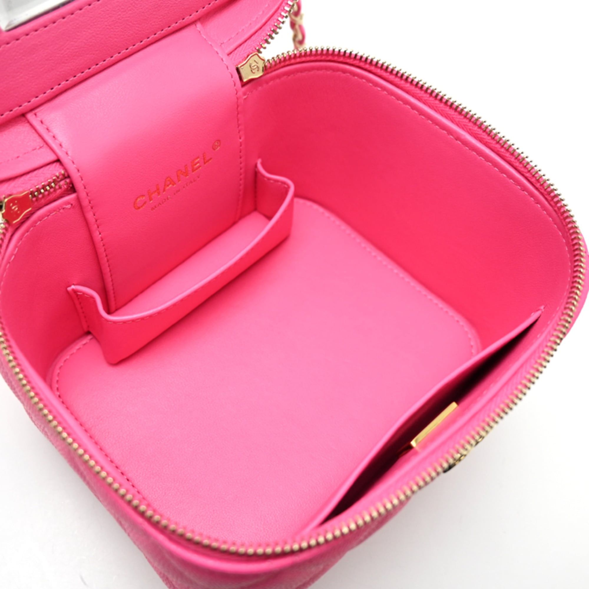 Chanel Chanel Matelassé Vanity Shoulder Bag for Women, Caviar Leather, Pink Size ONE SIZE - 6 Thumbnail