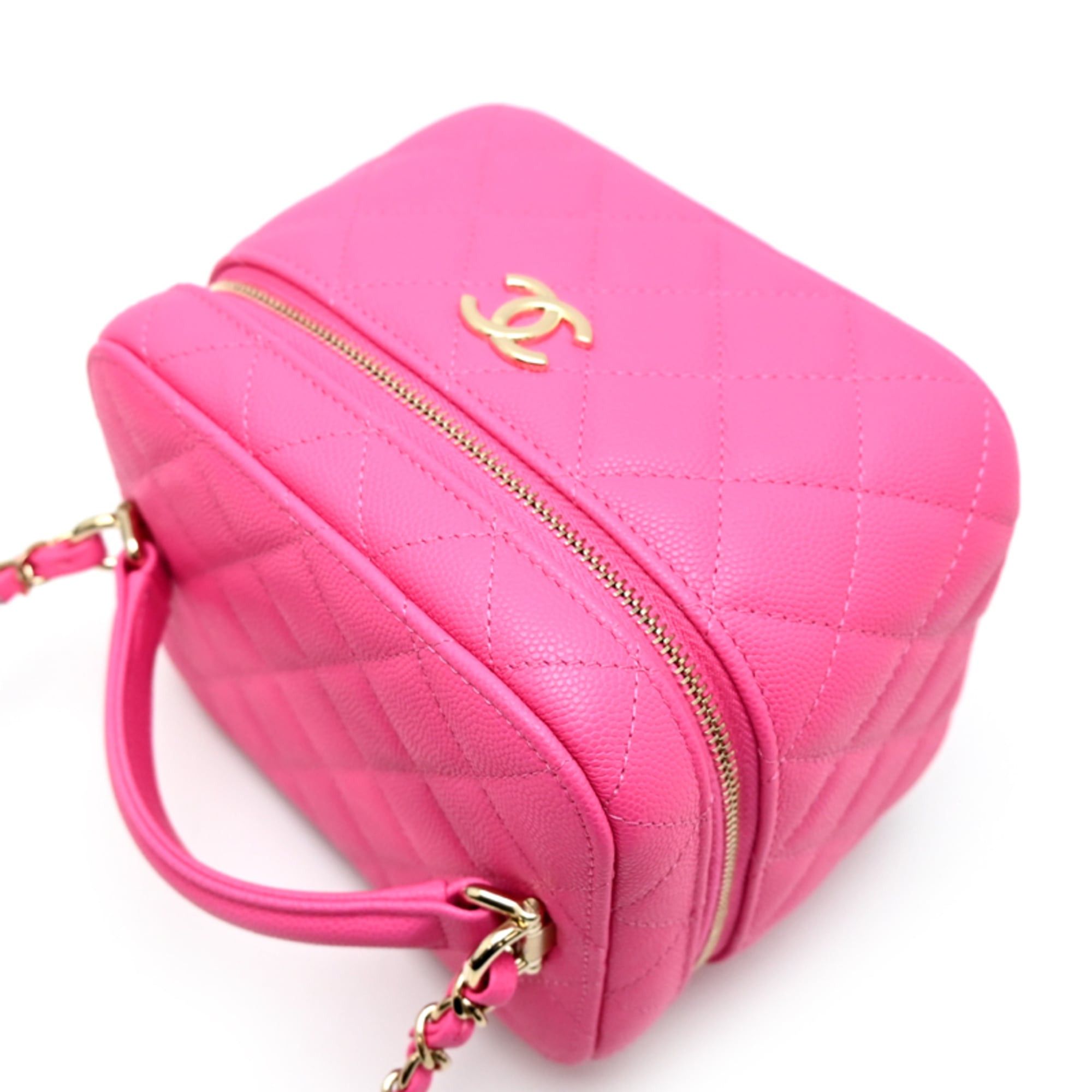Chanel Chanel Matelassé Vanity Shoulder Bag for Women, Caviar Leather, Pink Size ONE SIZE - 3 Thumbnail