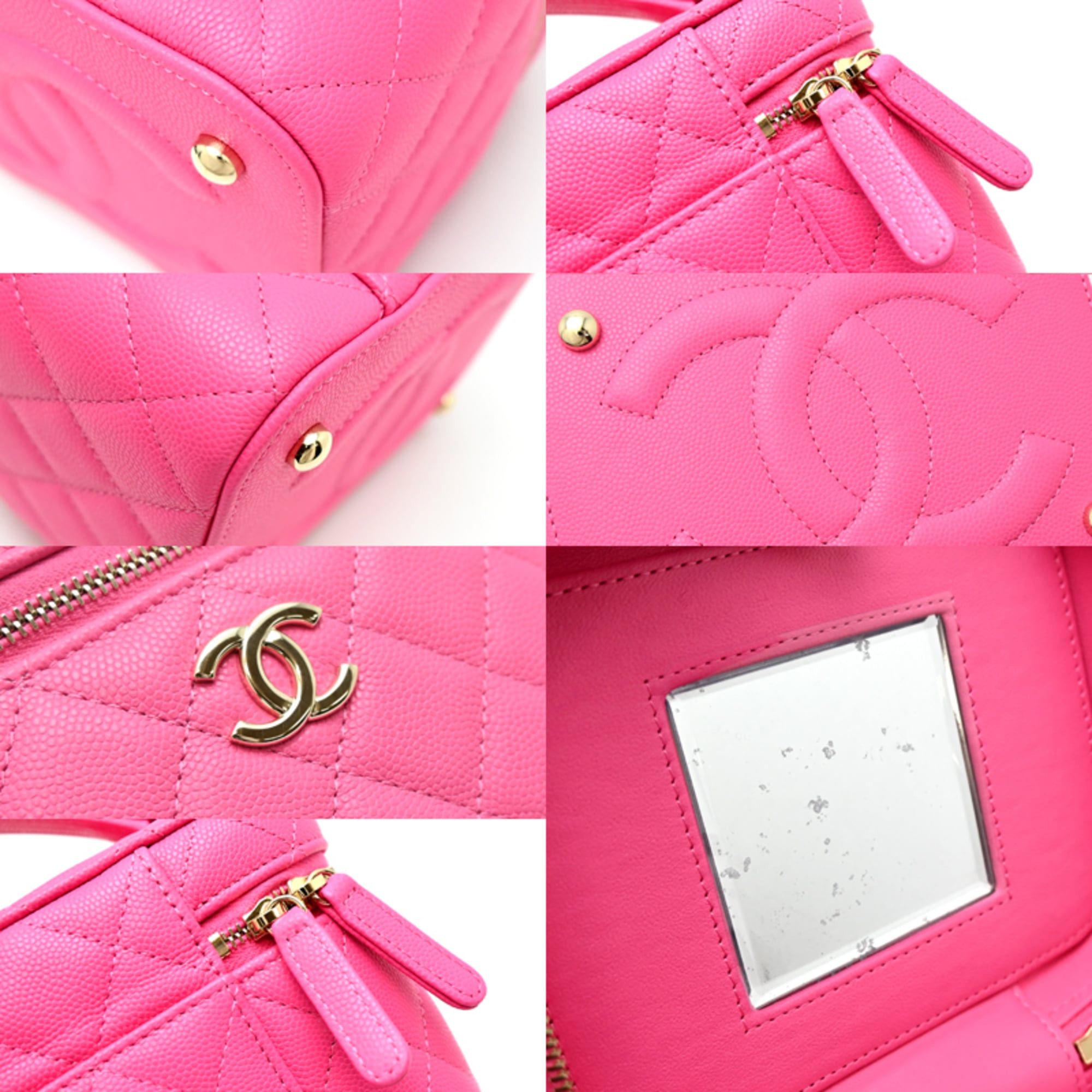Chanel Chanel Matelassé Vanity Shoulder Bag for Women, Caviar Leather, Pink Size ONE SIZE - 7 Thumbnail