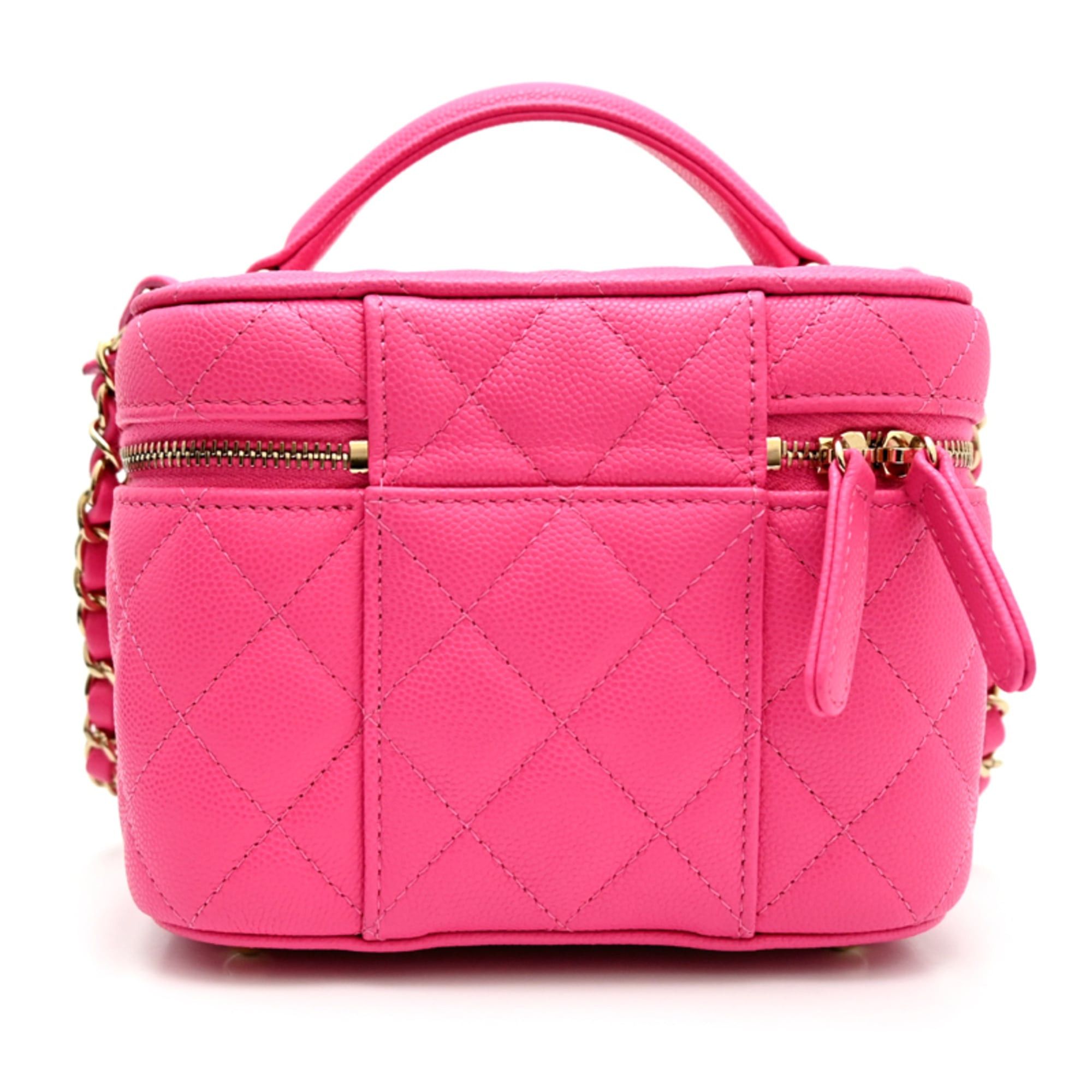 Chanel Chanel Matelassé Vanity Shoulder Bag for Women, Caviar Leather, Pink Size ONE SIZE - 2 Thumbnail