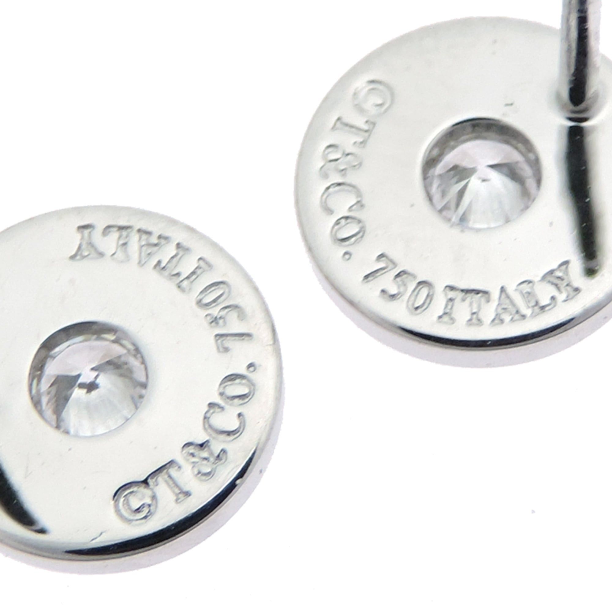 Tiffany & Co. Tiffany & Co. 1837 Circle Diamond Earrings for Women and Men, 33285663, 750 White Gold Size ONE SIZE - 5 Thumbnail