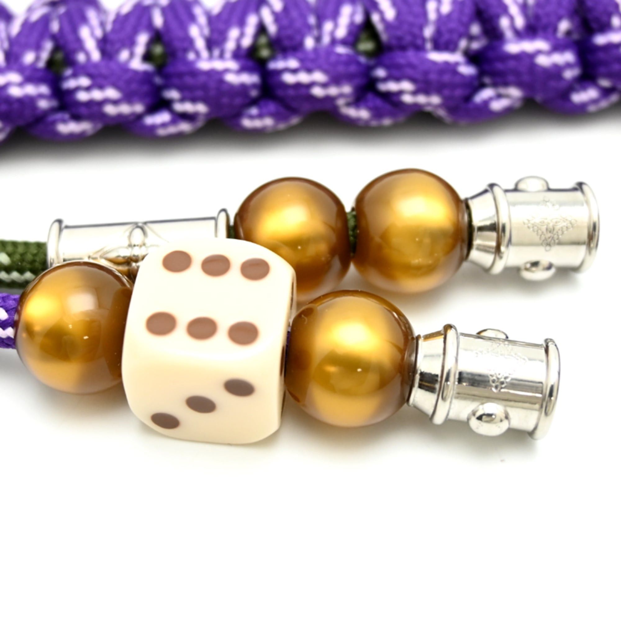 Louis Vuitton Louis Vuitton Charm LV Musketone Women's/Men's MO3696 Metal Rope Khaki Purple Size ONE SIZE - 4 Thumbnail