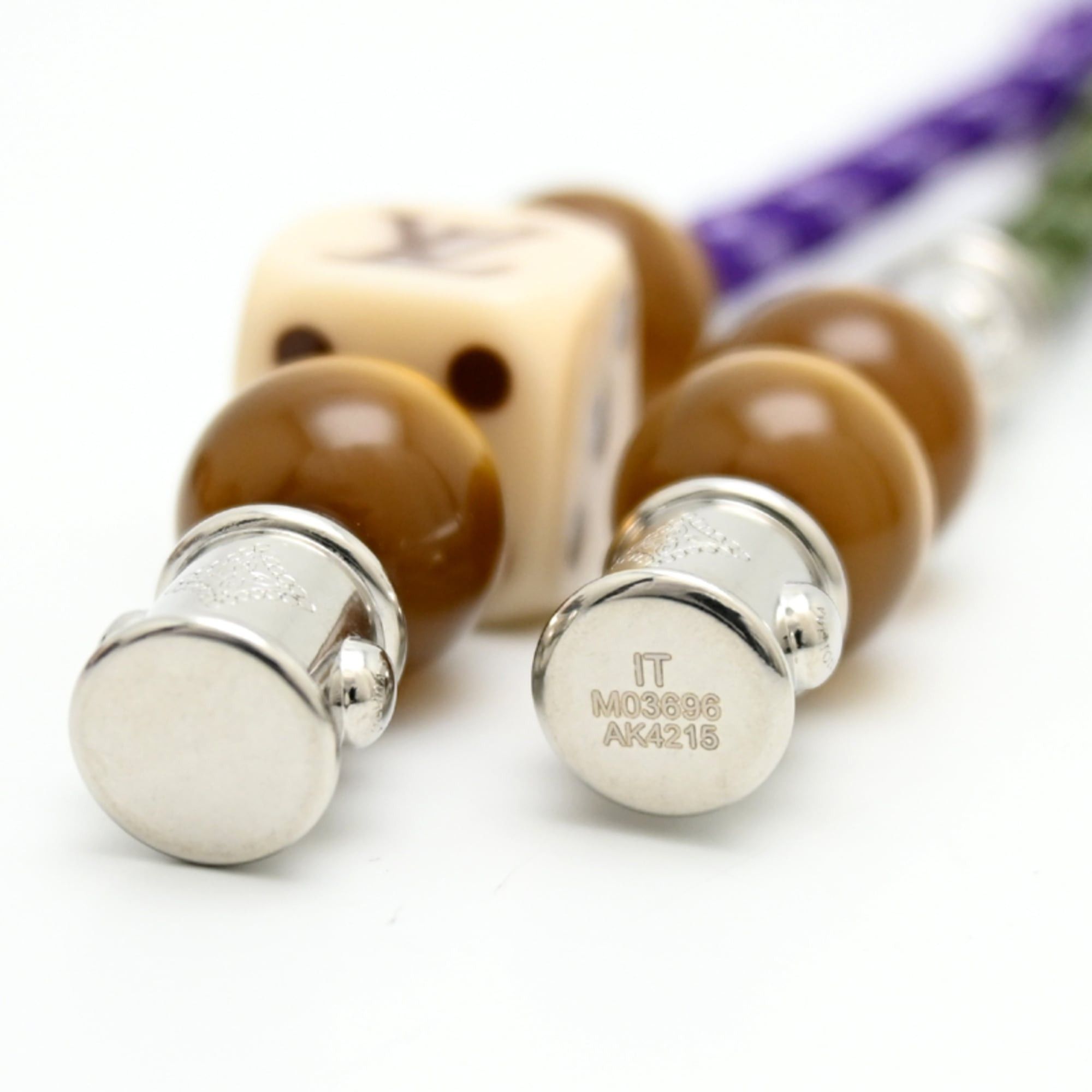 Louis Vuitton Louis Vuitton Charm LV Musketone Women's/Men's MO3696 Metal Rope Khaki Purple Size ONE SIZE - 9 Thumbnail