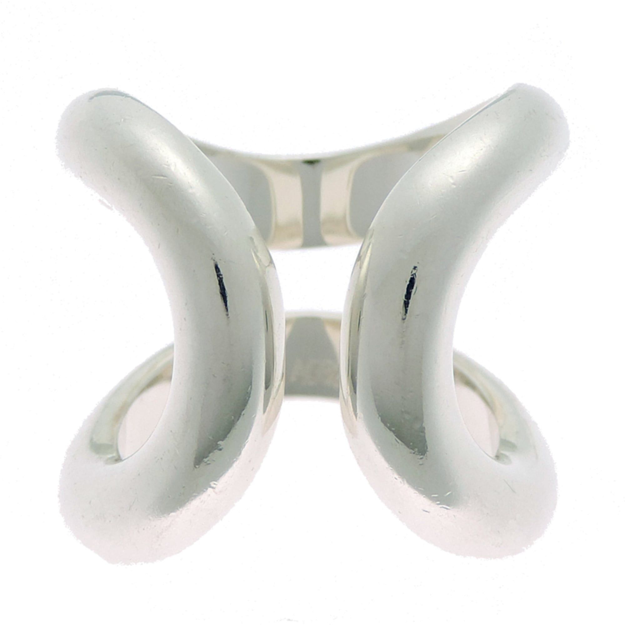Hermes Hermes Lima GM #50 Women's/Men's Ring, Sterling Silver 925, 1 Size ONE SIZE - 4 Thumbnail