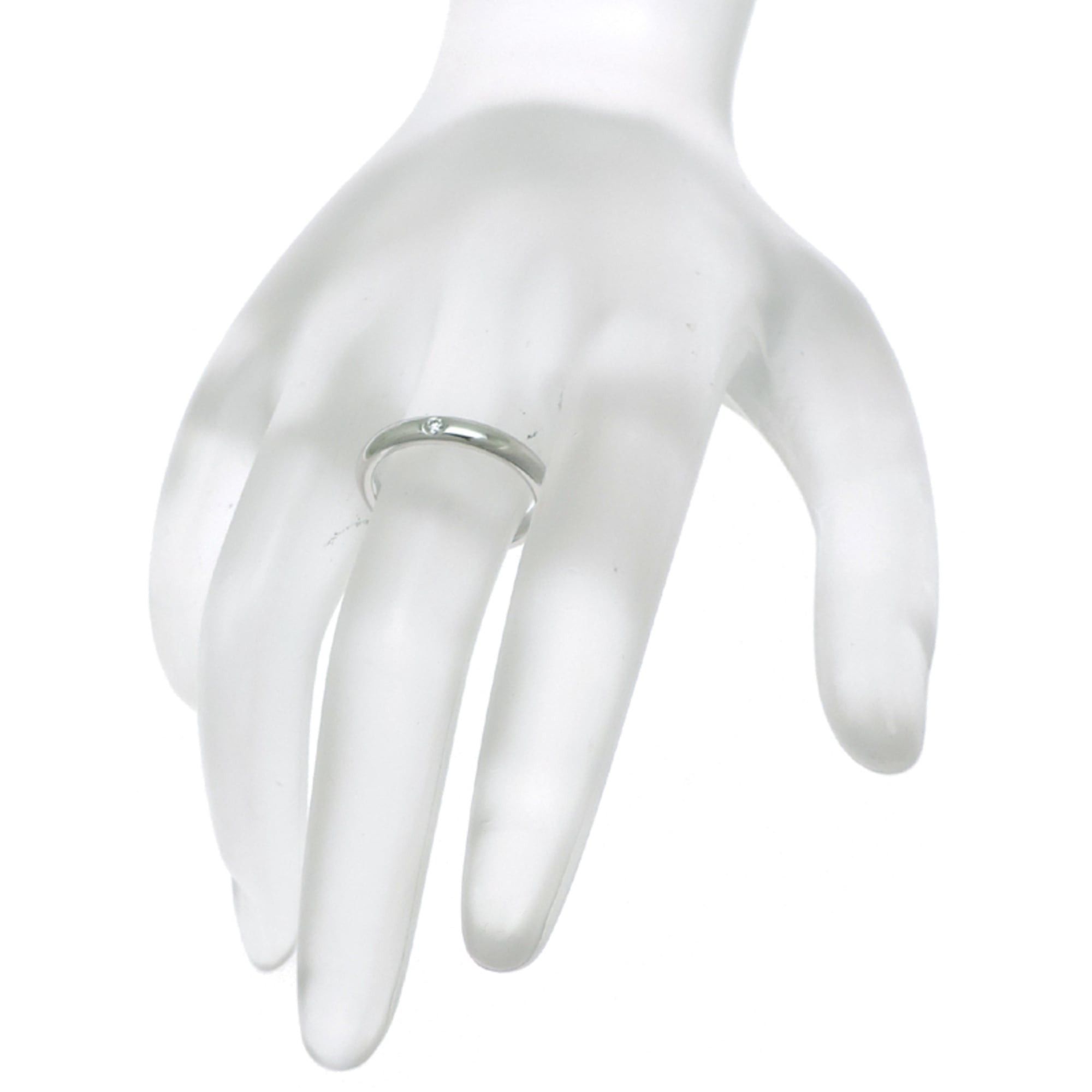 Tiffany & Co. Tiffany & Co. Elsa Peretti Stacking Band Diamond Women's Ring, Platinum 950 Size ONE SIZE - 8 Thumbnail