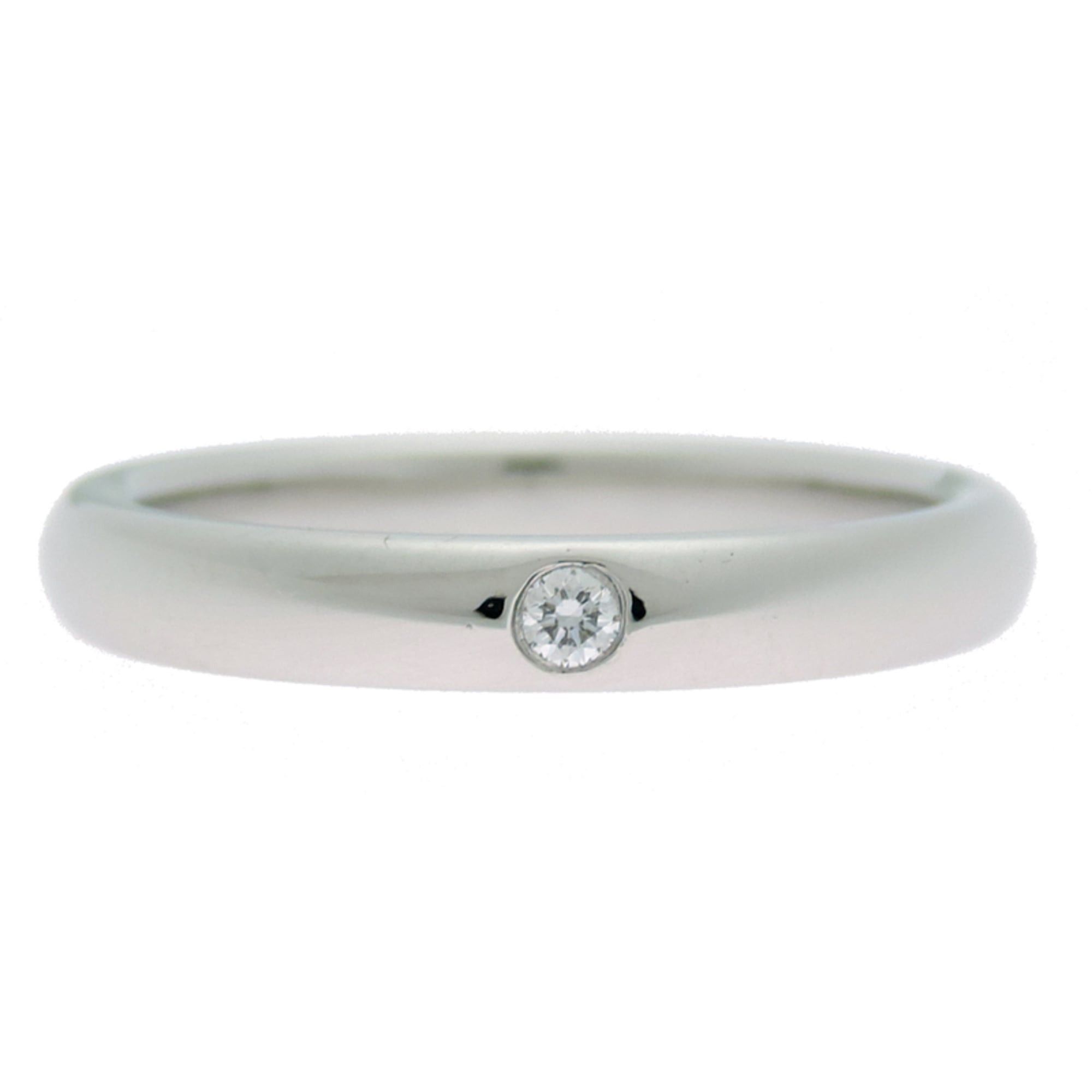 Tiffany & Co. Tiffany & Co. Elsa Peretti Stacking Band Diamond Women's Ring, Platinum 950 Size ONE SIZE - 4 Thumbnail