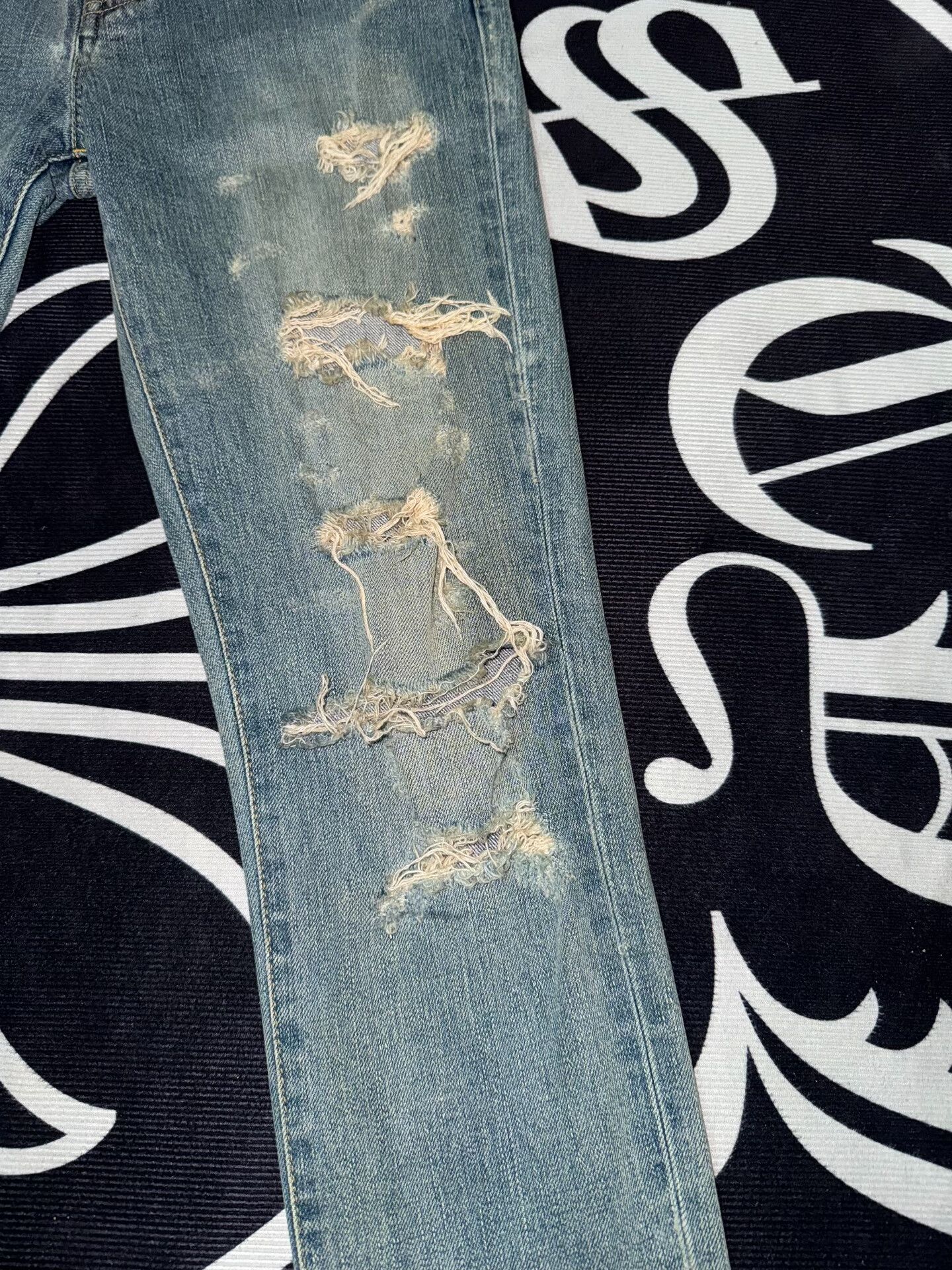 Saint Laurent Paris Saint Laurent SLP 14SS Distressed Jeans Size US 28 / EU 44 - 6 Thumbnail