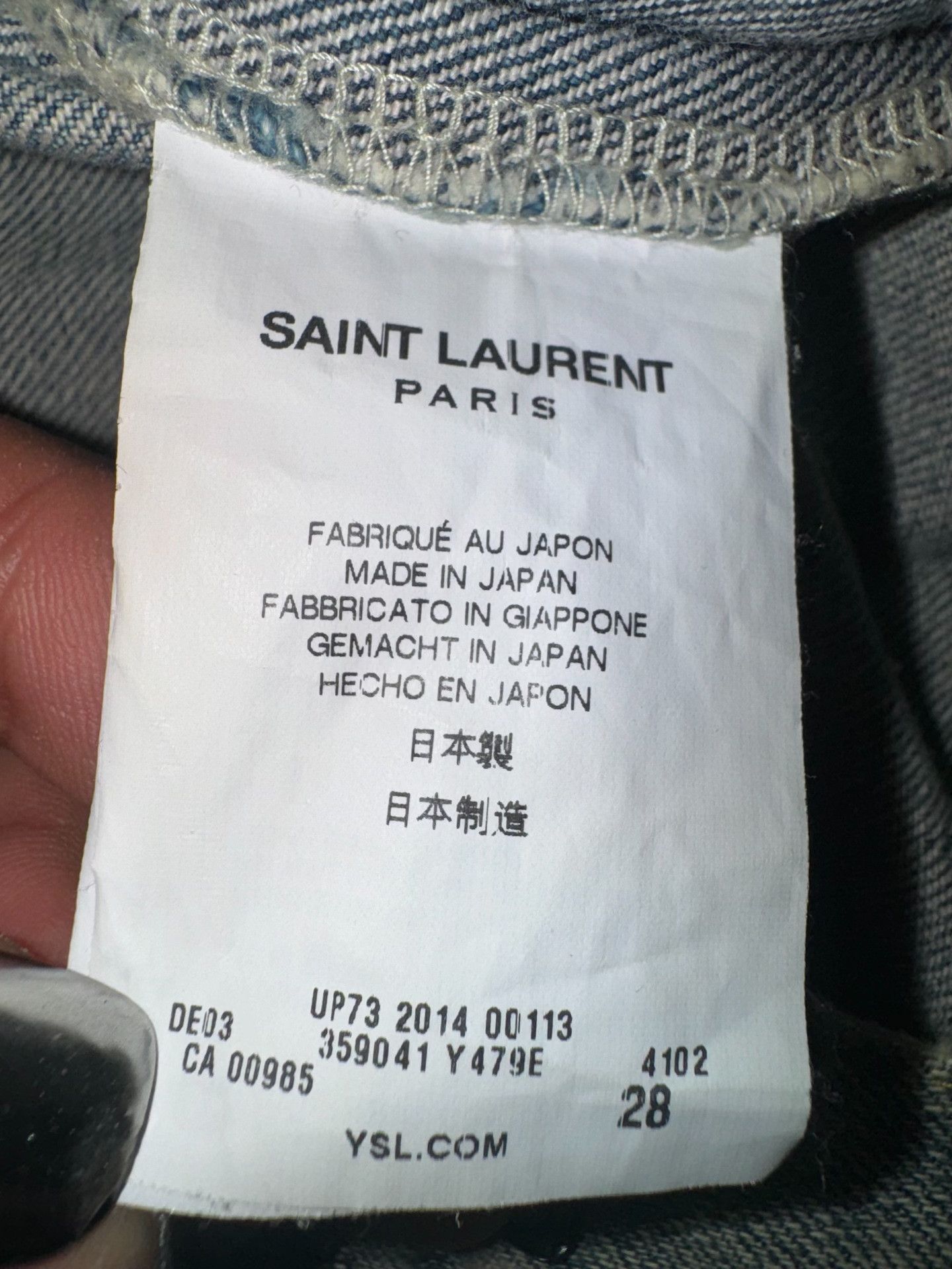 Saint Laurent Paris Saint Laurent SLP 14SS Distressed Jeans Size US 28 / EU 44 - 9 Thumbnail
