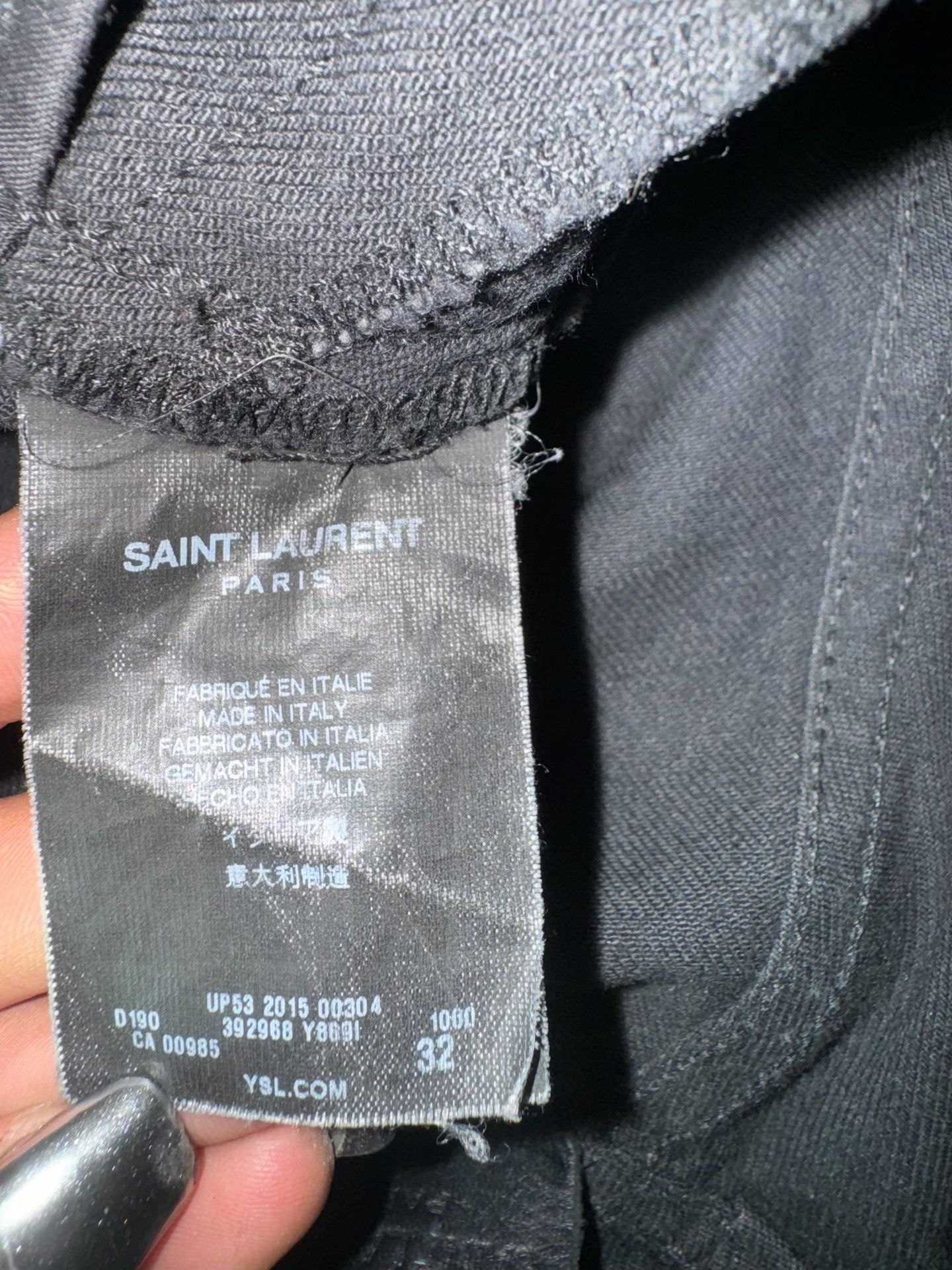 Hedi Slimane Saint Laurent 15FW Hedi Slimane Black Jeans Size US 32 / EU 48 - 6 Thumbnail