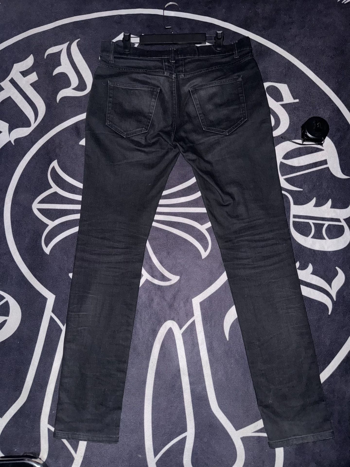 Hedi Slimane Saint Laurent 15FW Hedi Slimane Black Jeans Size US 32 / EU 48 - 2 Thumbnail