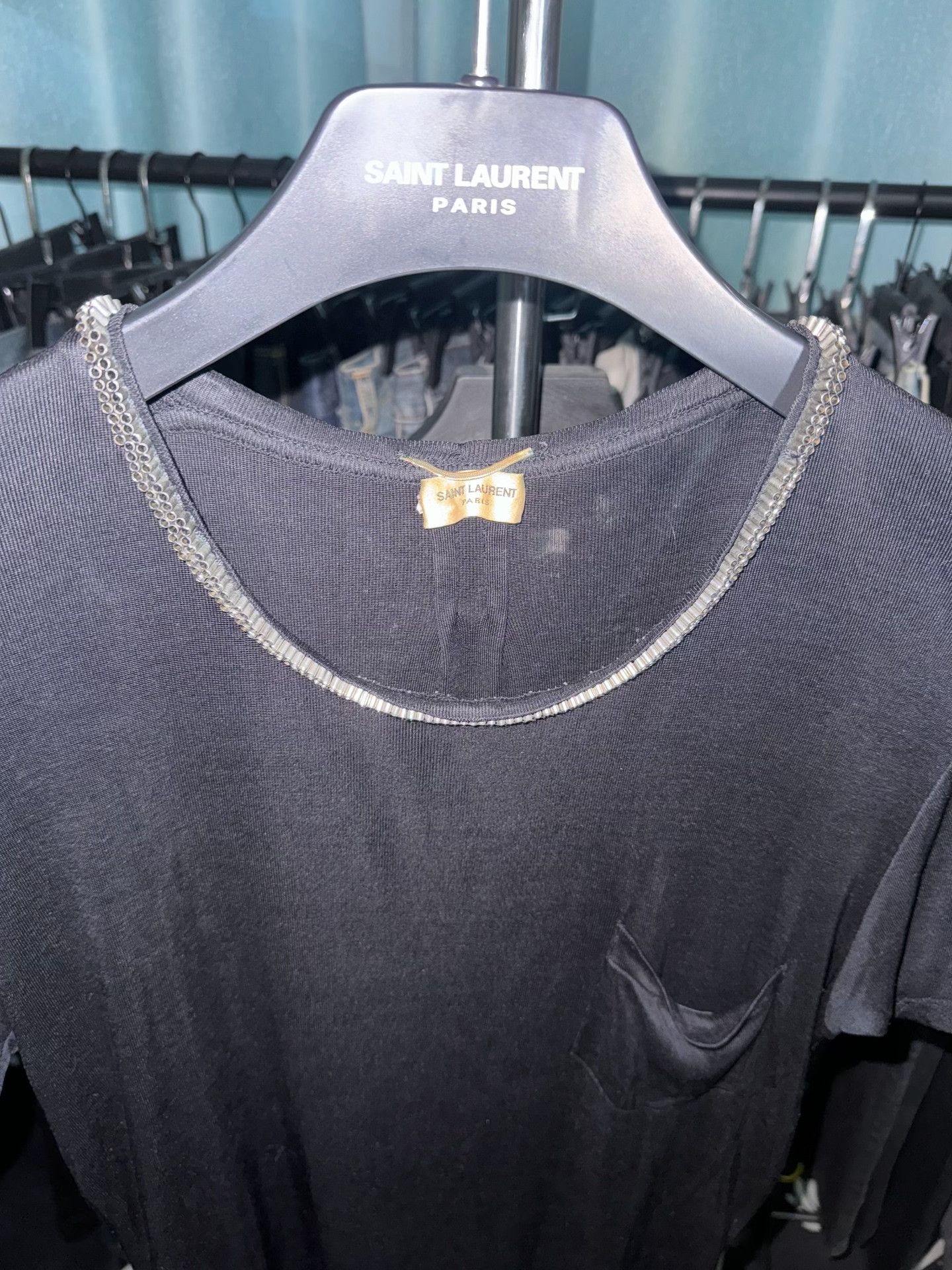 Saint Laurent Paris Saint Laurent Silk Short-Sleeve T-Shirt Size US S / EU 44-46 / 1 - 3 Thumbnail
