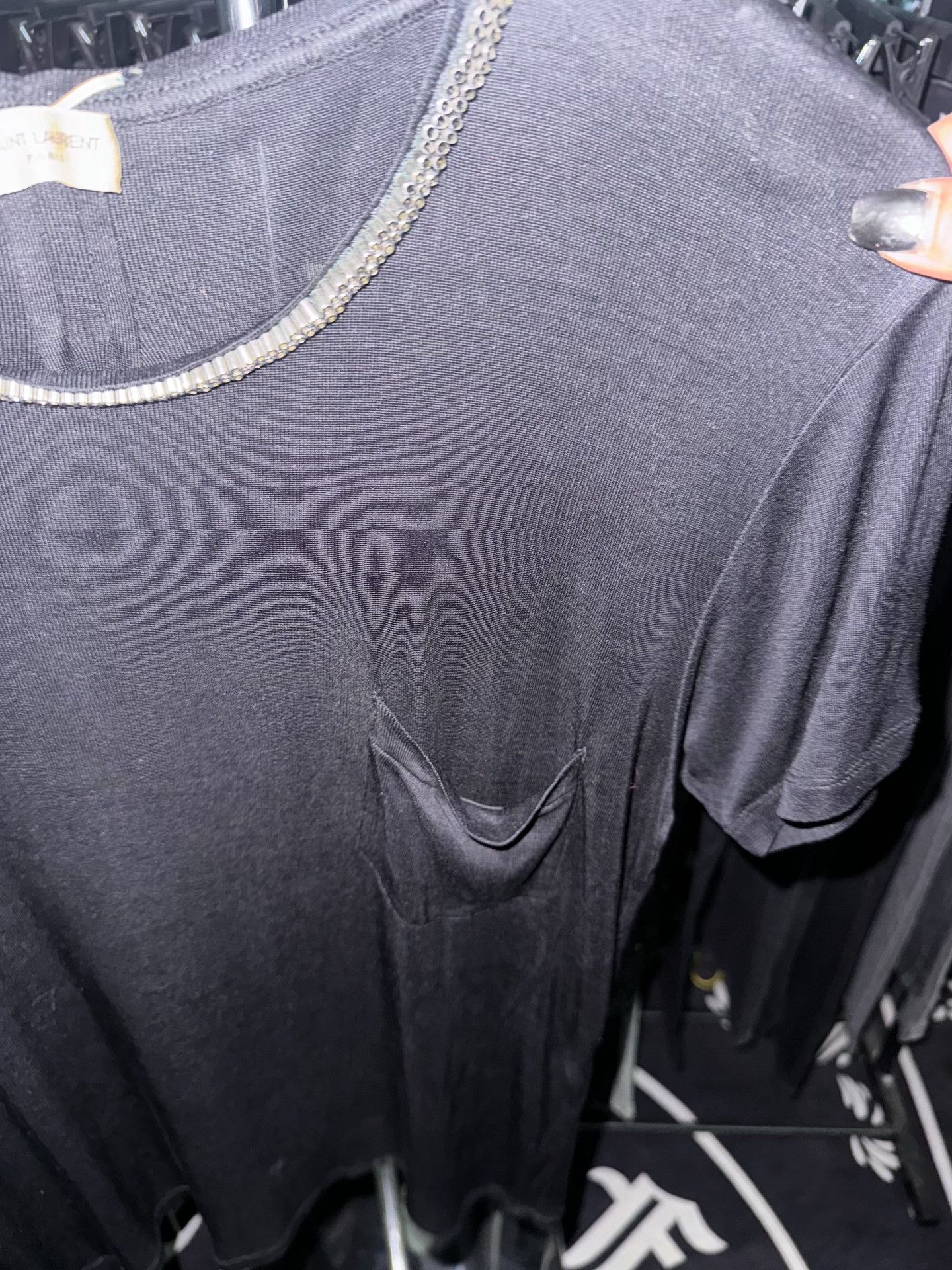 Saint Laurent Paris Saint Laurent Silk Short-Sleeve T-Shirt Size US S / EU 44-46 / 1 - 4 Thumbnail